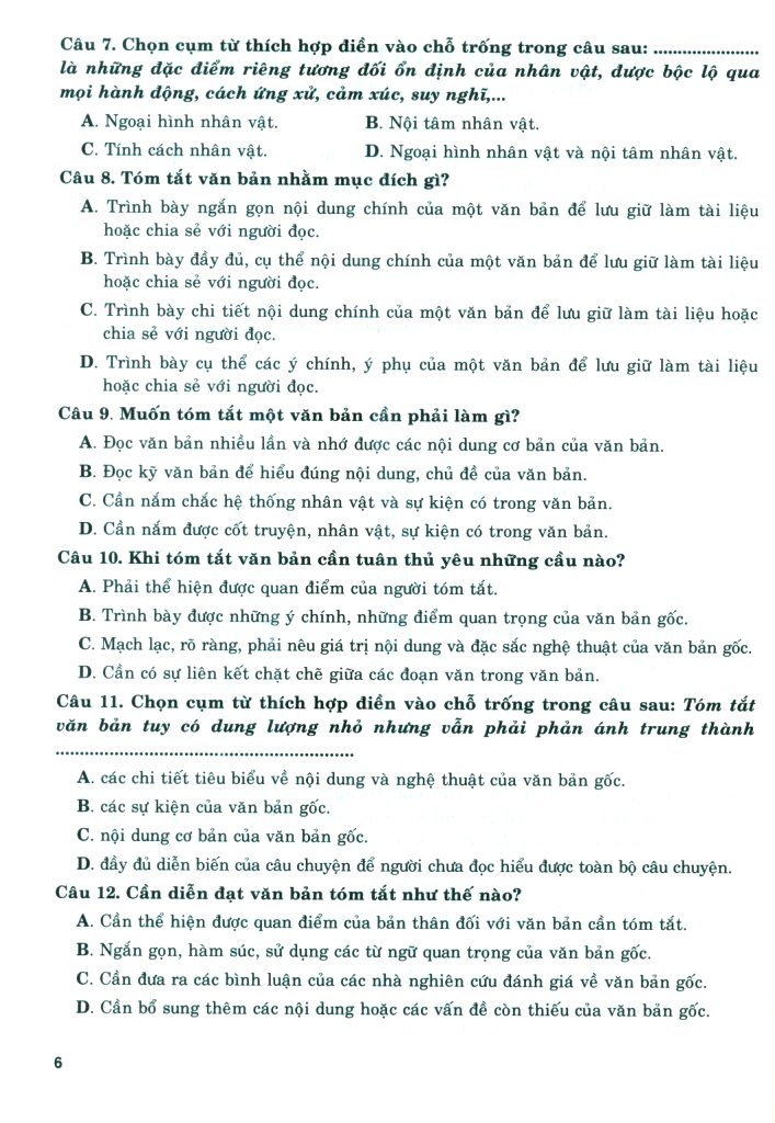 ôn tập-kiểm tra nâng cao và phát triển năng lực ngữ văn 7 - tập 1 - Ảnh 12