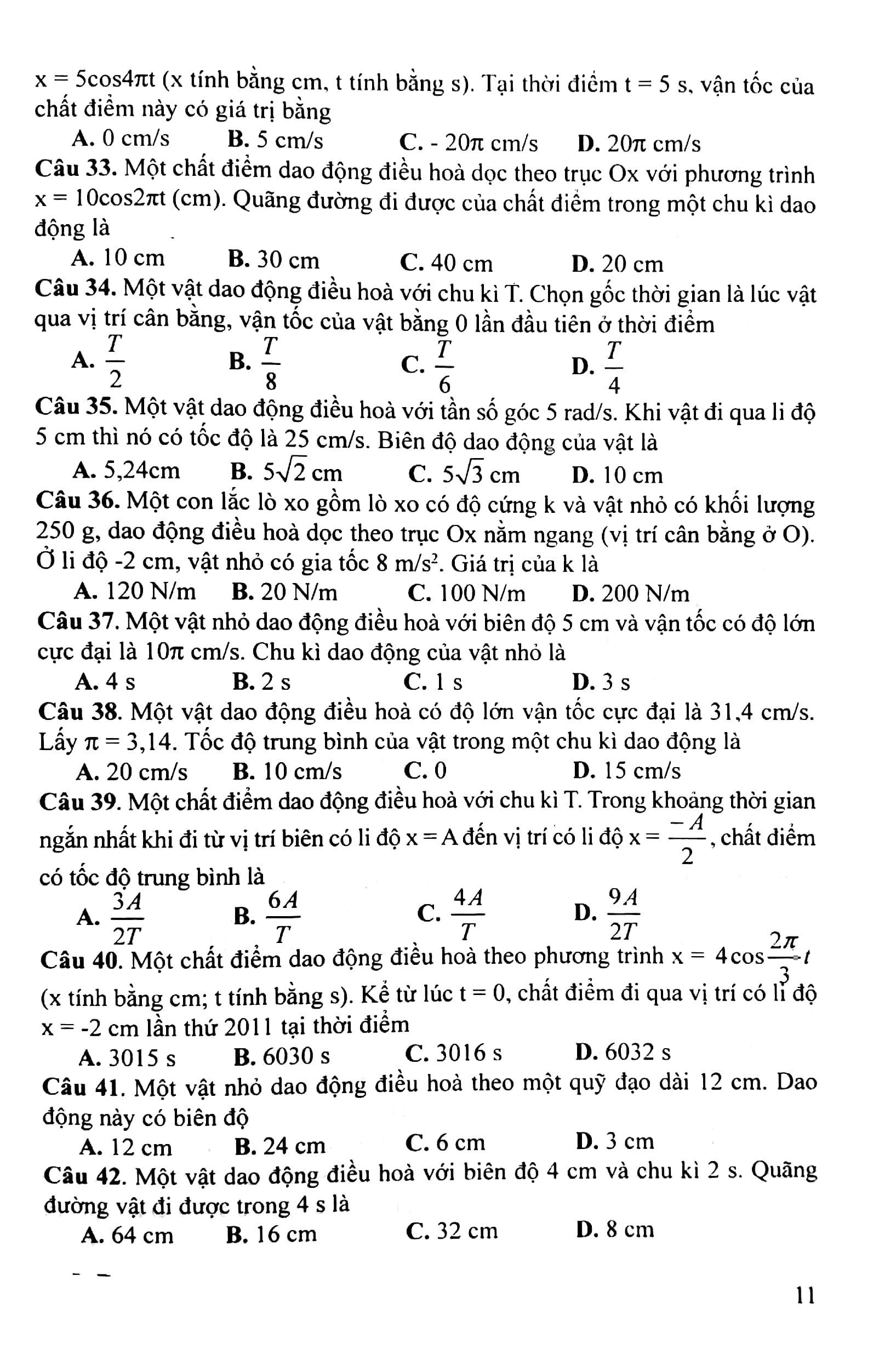 ôn tập luyện thi trắc nghiệm luyện thi thpt quốc gia 2020 - khoa học tự nhiên (vật lí - hóa học - sinh học) - Ảnh 9