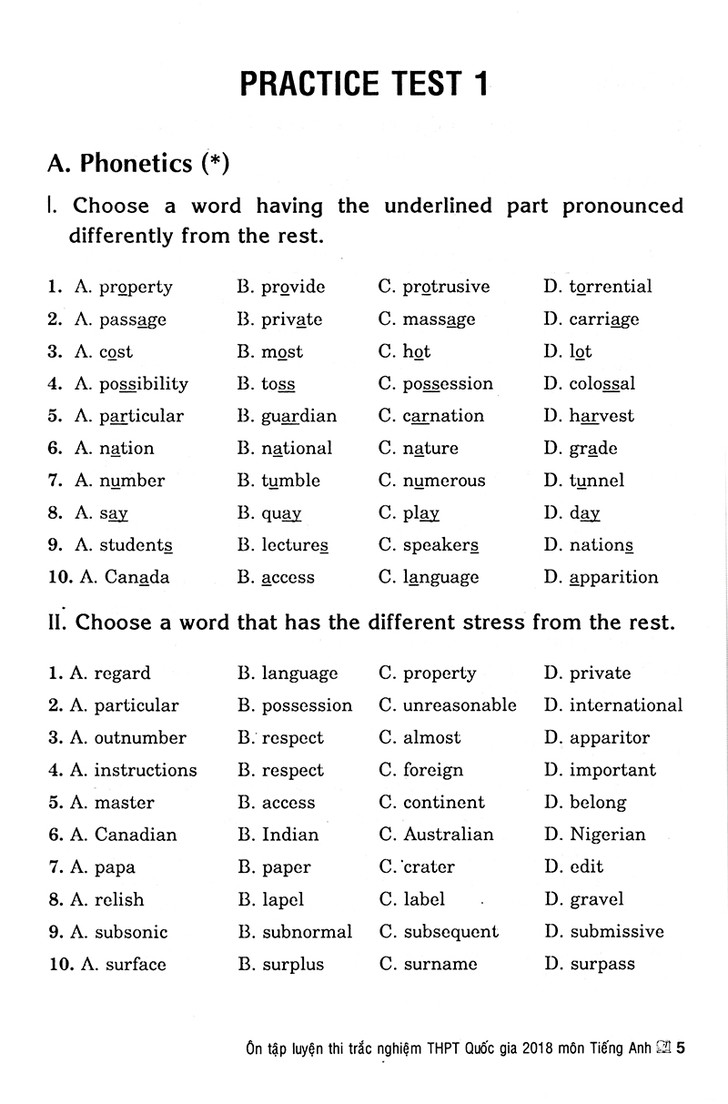 ôn tập luyện thi trắc nghiệm thpt quốc gia 2019 - môn tiếng anh - Ảnh 4