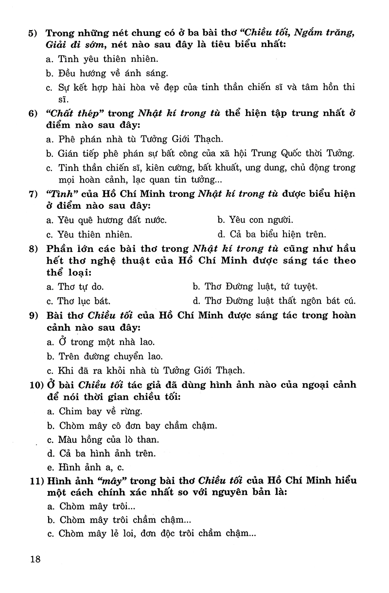 ôn tập luyện thi trắc nghiệm thpt quốc gia 2019 - môn văn - Ảnh 17