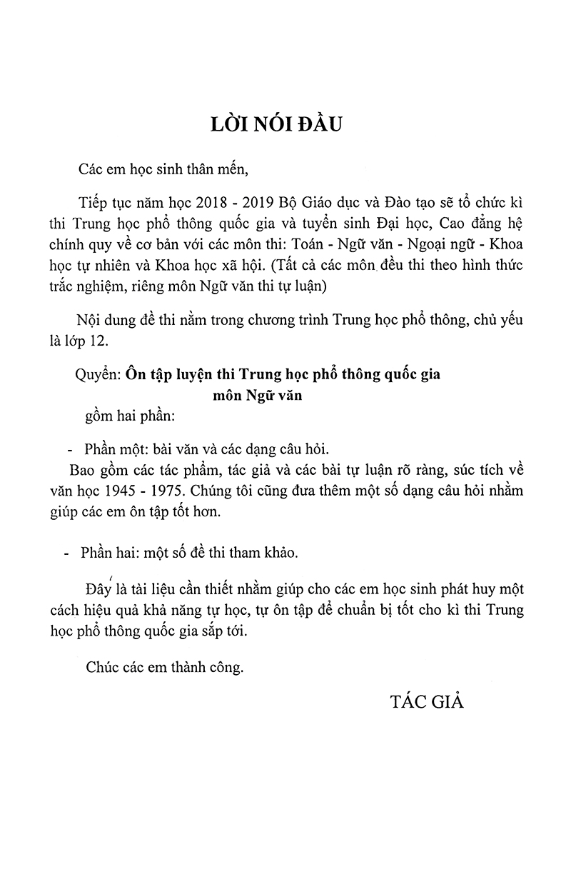 ôn tập luyện thi trắc nghiệm thpt quốc gia 2019 - môn văn - Ảnh 3