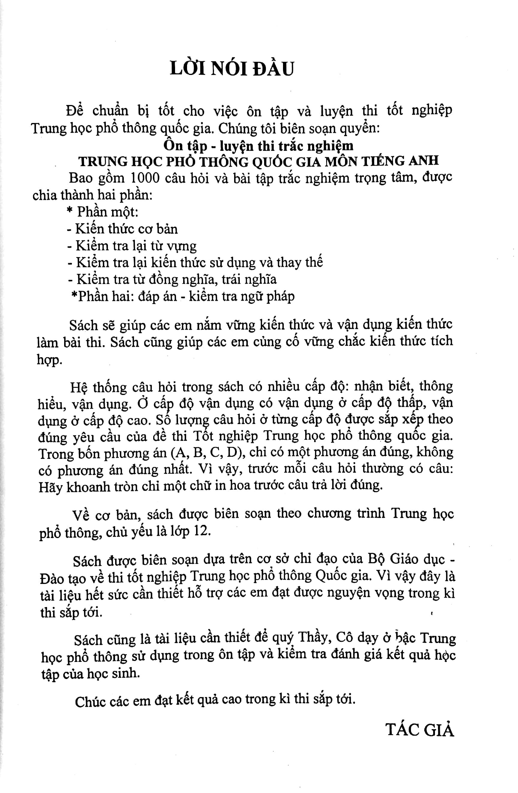 ôn tập luyện thi trắc nghiệm thpt quốc gia 2020 - môn tiếng anh - Ảnh 3