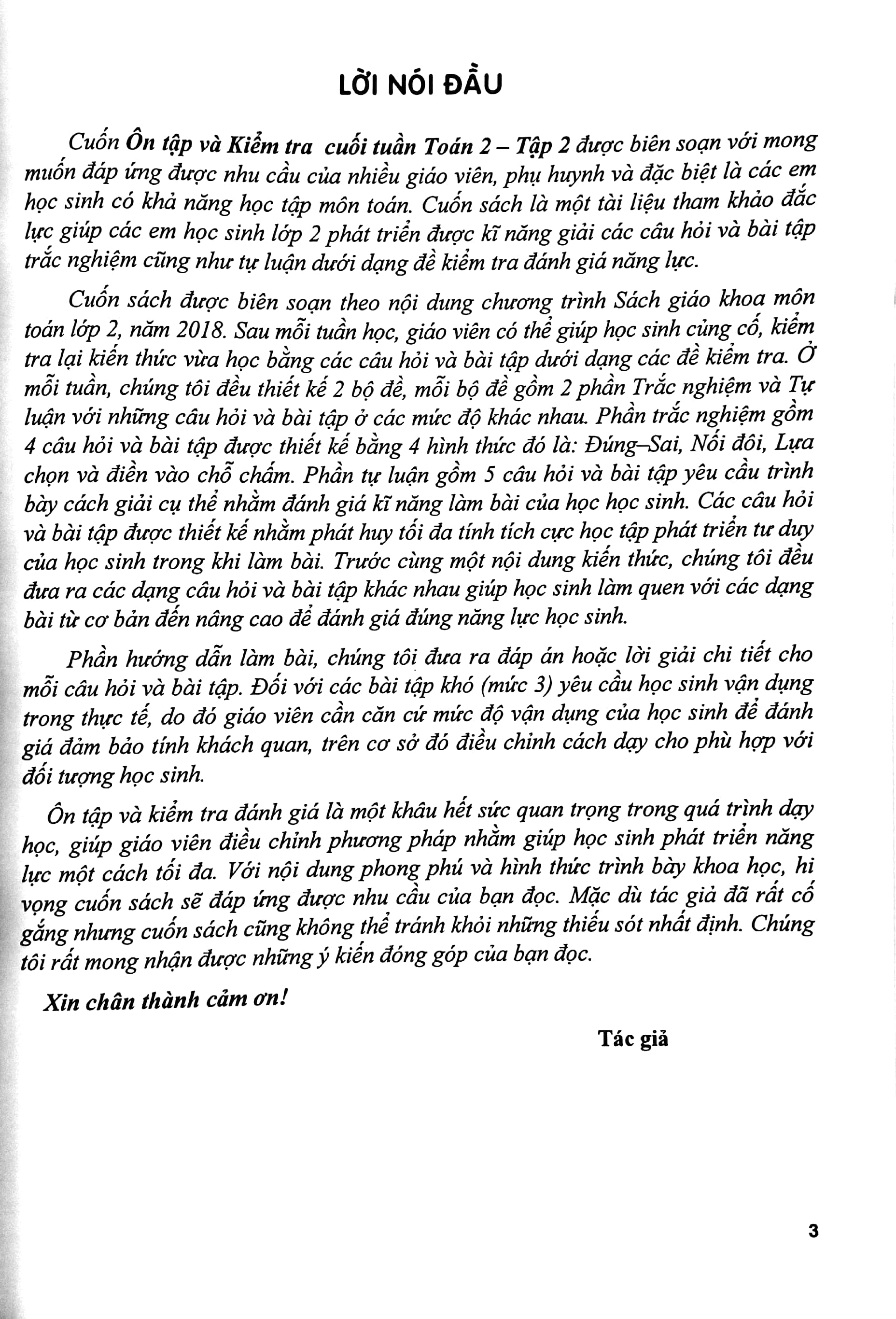 ôn tập và kiểm tra cuối tuần toán 2 - tập 2 - Ảnh 4
