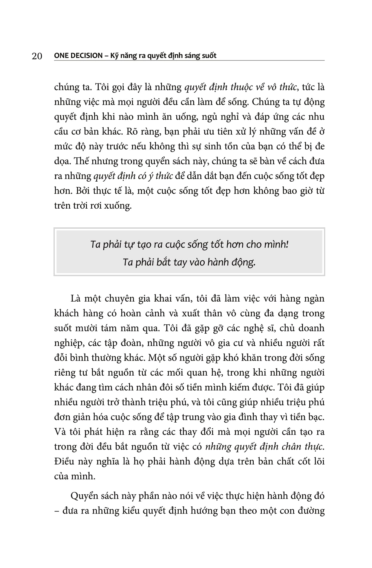 one decision - kỹ năng ra quyết định sáng suốt - Ảnh 12