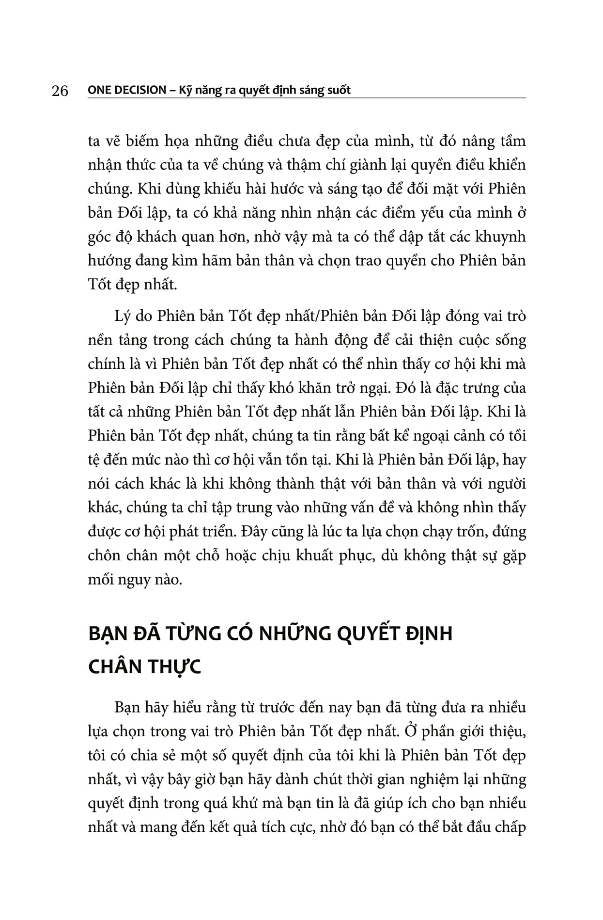 one decision - kỹ năng ra quyết định sáng suốt - Ảnh 18