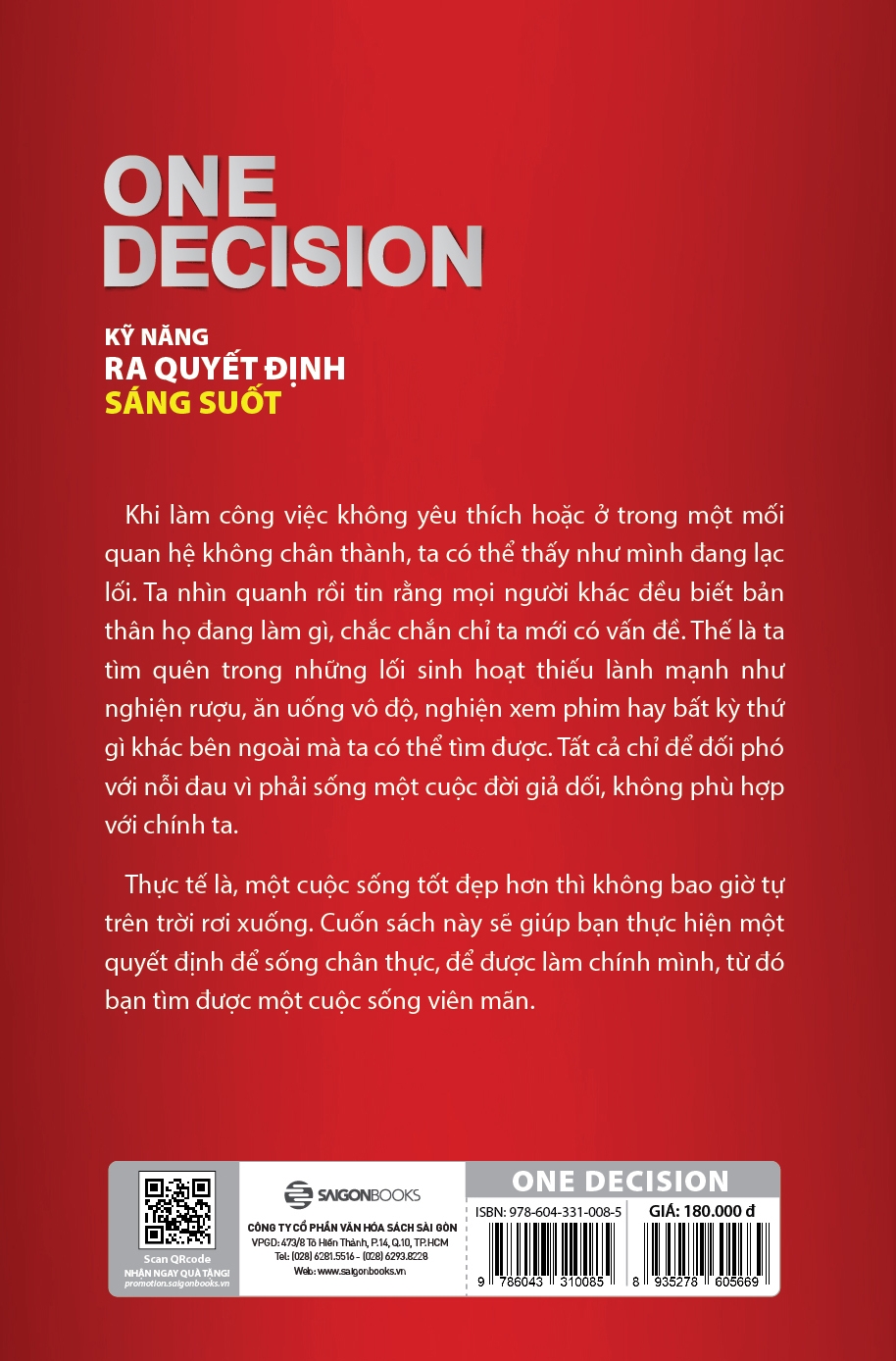 one decision - kỹ năng ra quyết định sáng suốt - Ảnh 3