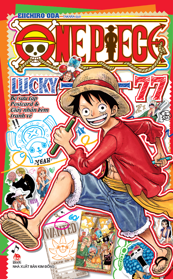 One Piece Lucky 77 - Bộ Sưu Tập Postcard Và Giấy Nhắn Kèm Tranh Vẽ (Tái Bản 2025) - Ảnh 2