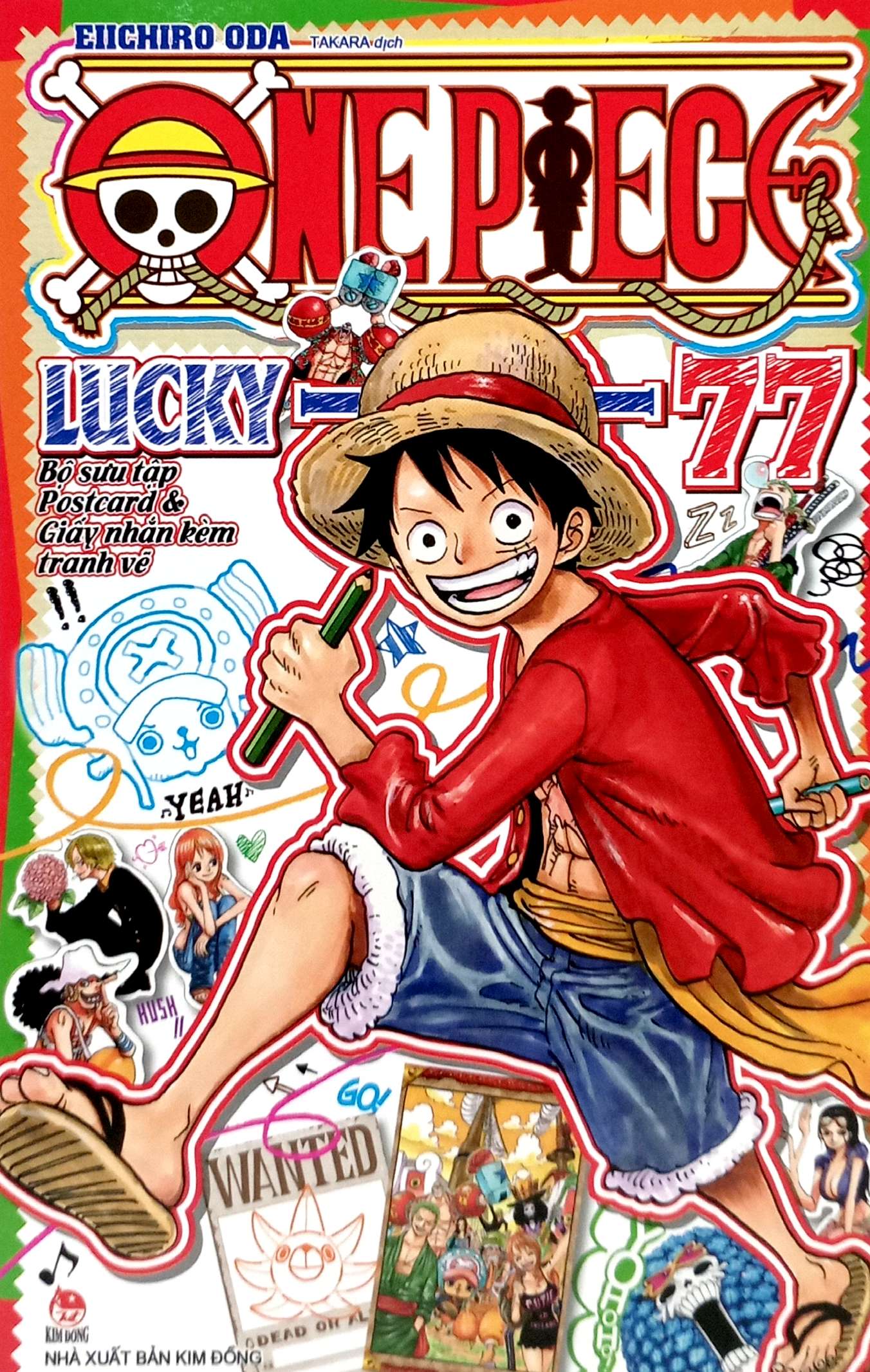 One Piece Lucky 77 - Bộ Sưu Tập Postcard Và Giấy Nhắn Kèm Tranh Vẽ (Tái Bản 2025) - Ảnh 3
