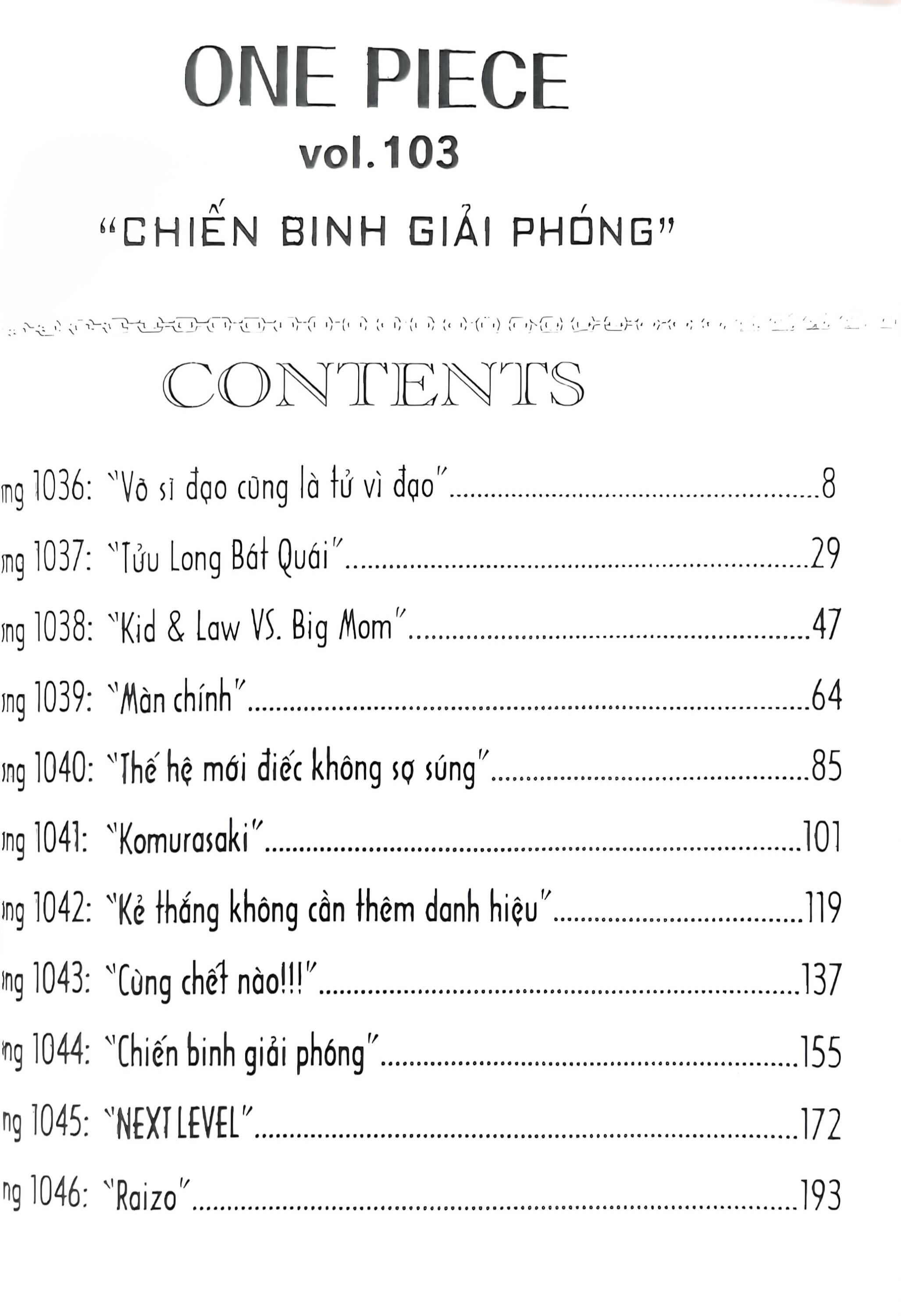 one piece - tập 103 - “chiến binh giải phóng” (tái bản 2025) - Ảnh 3