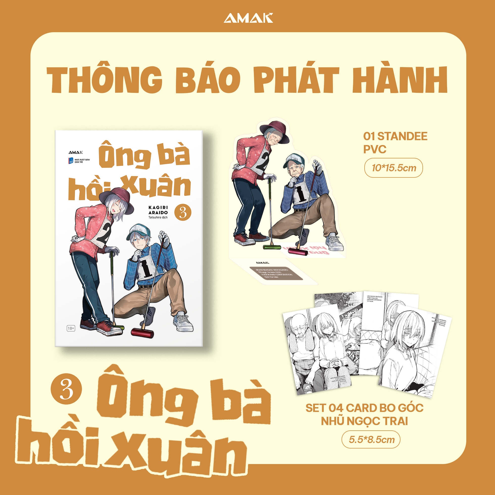 ông bà hồi xuân - tập 3 - tặng kèm standee pvc + set 4 card bo góc nhũ ánh trai - Ảnh 2