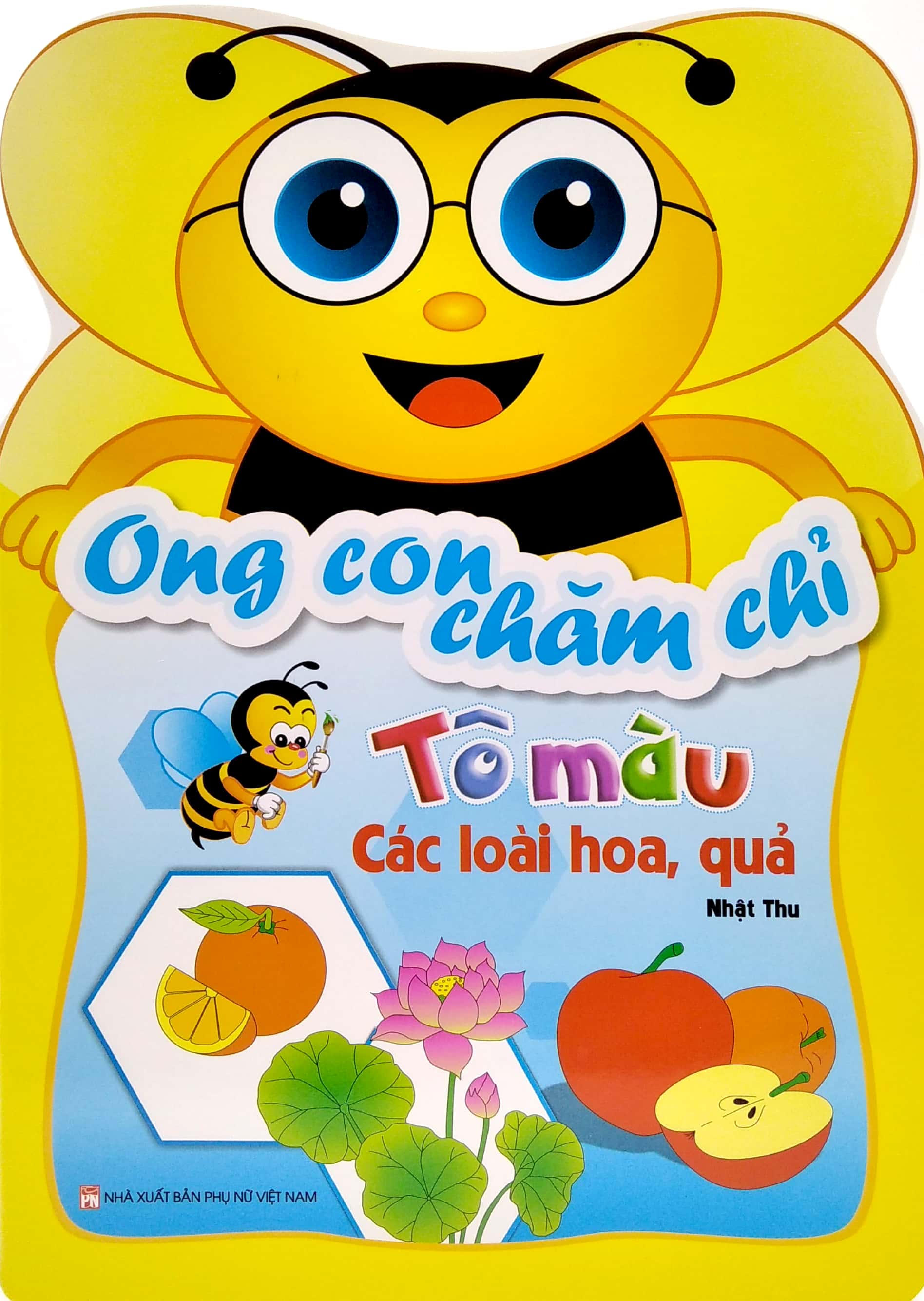 ong con chăm chỉ - tô màu các loài hoa, quả - Ảnh 2