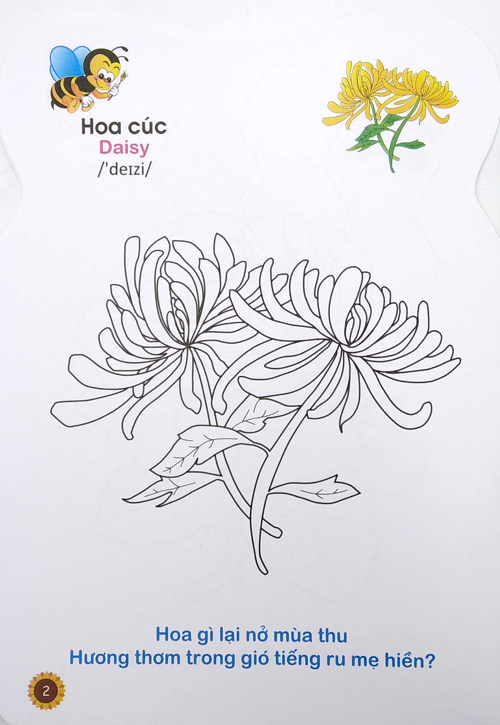 ong con chăm chỉ - tô màu các loài hoa, quả - Ảnh 4