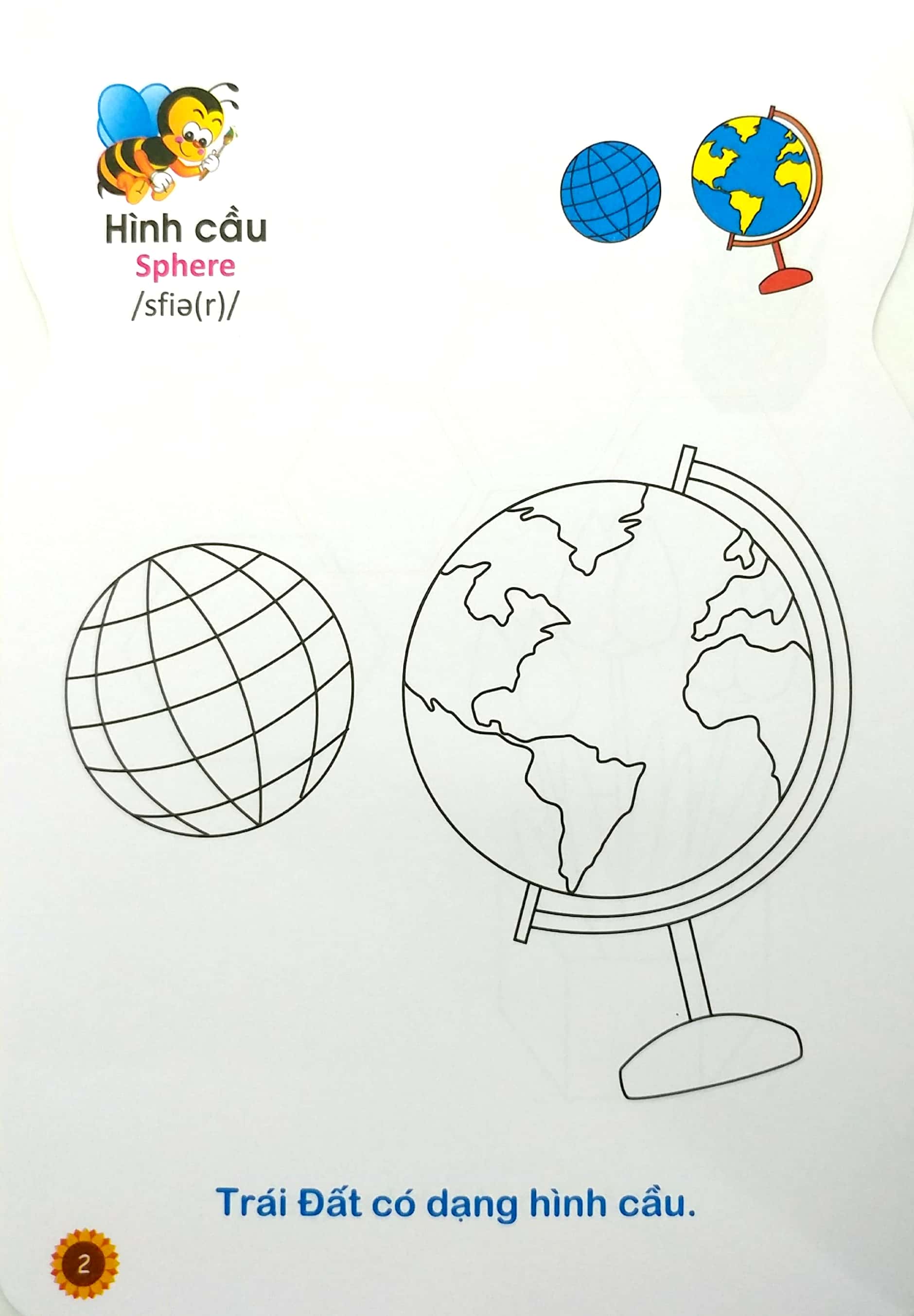 ong con chăm chỉ - tô màu hình dạng và đồ vật - Ảnh 4