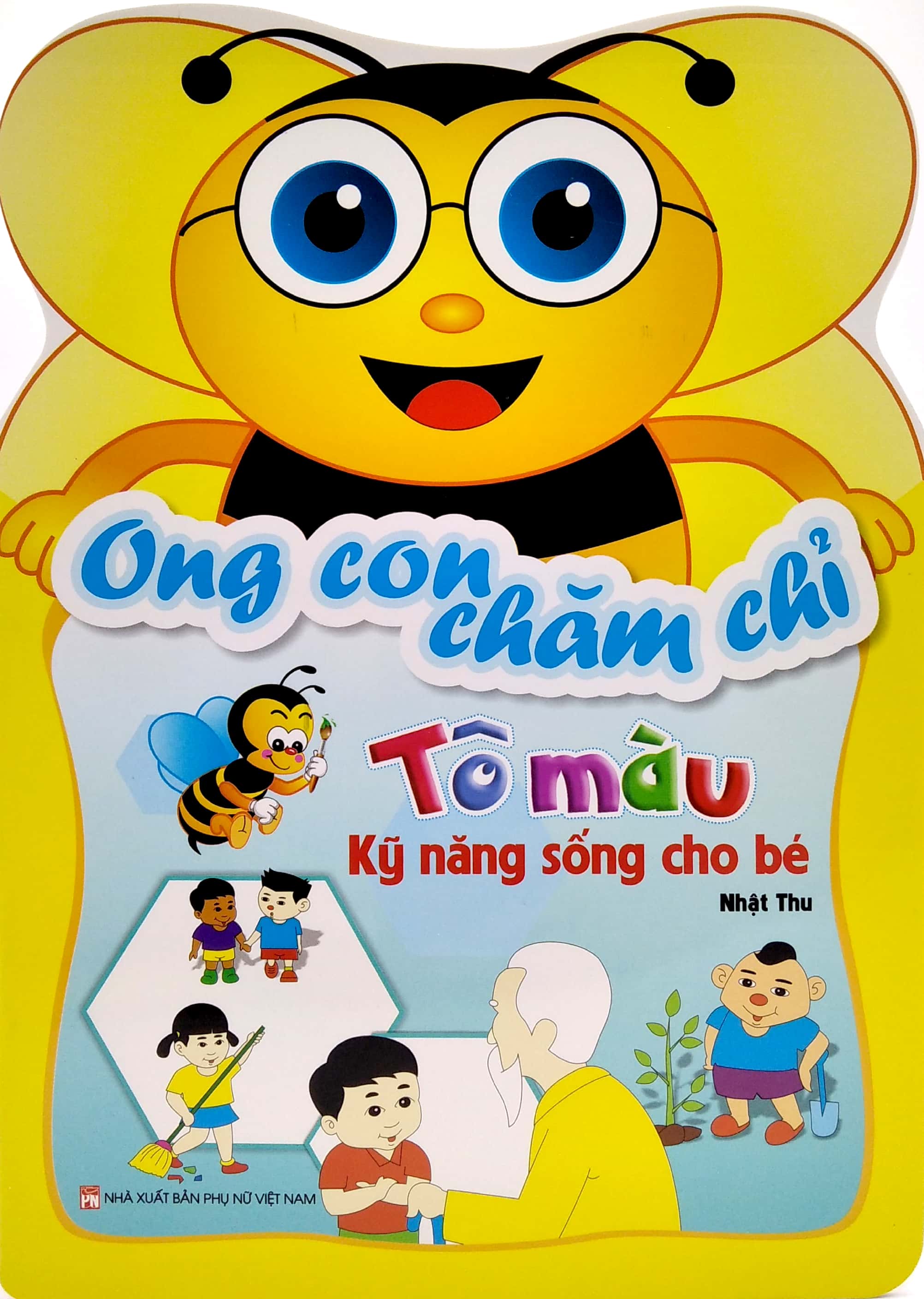 ong con chăm chỉ - tô màu kỹ năng sống cho bé - Ảnh 2
