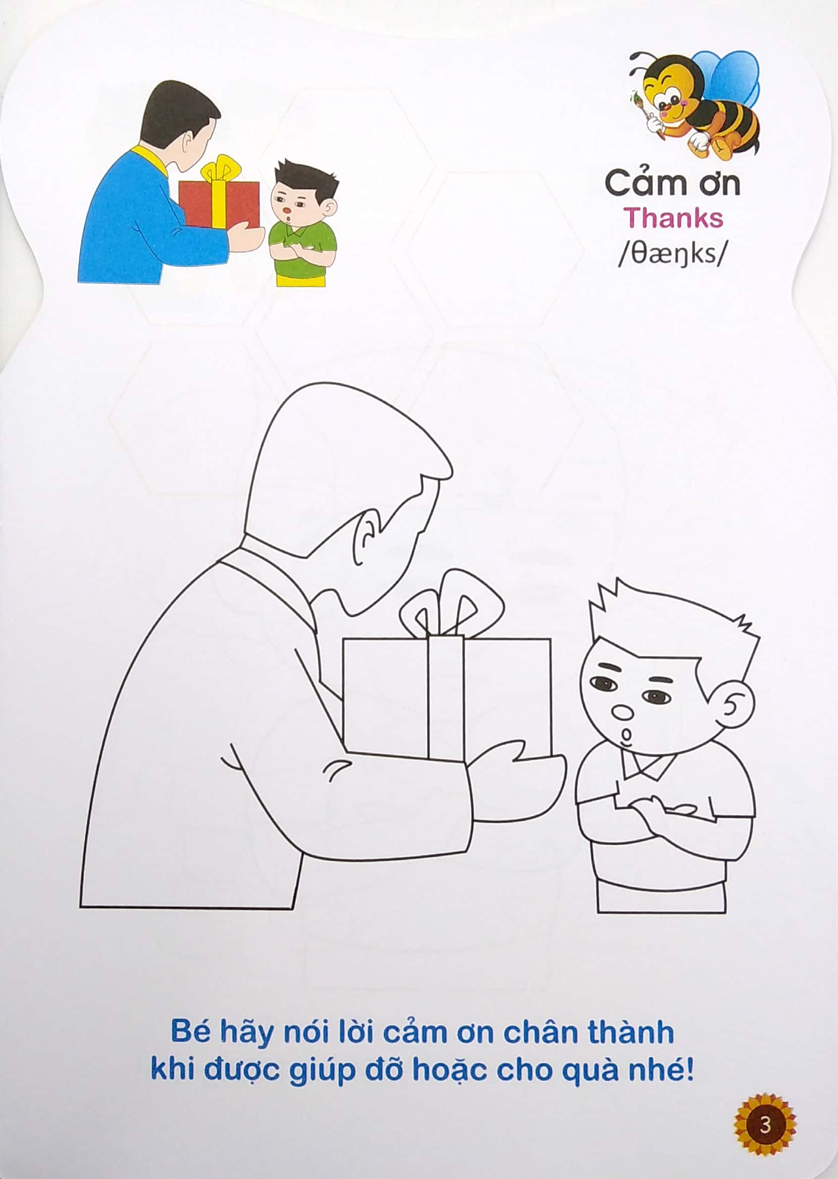 ong con chăm chỉ - tô màu kỹ năng sống cho bé - Ảnh 5