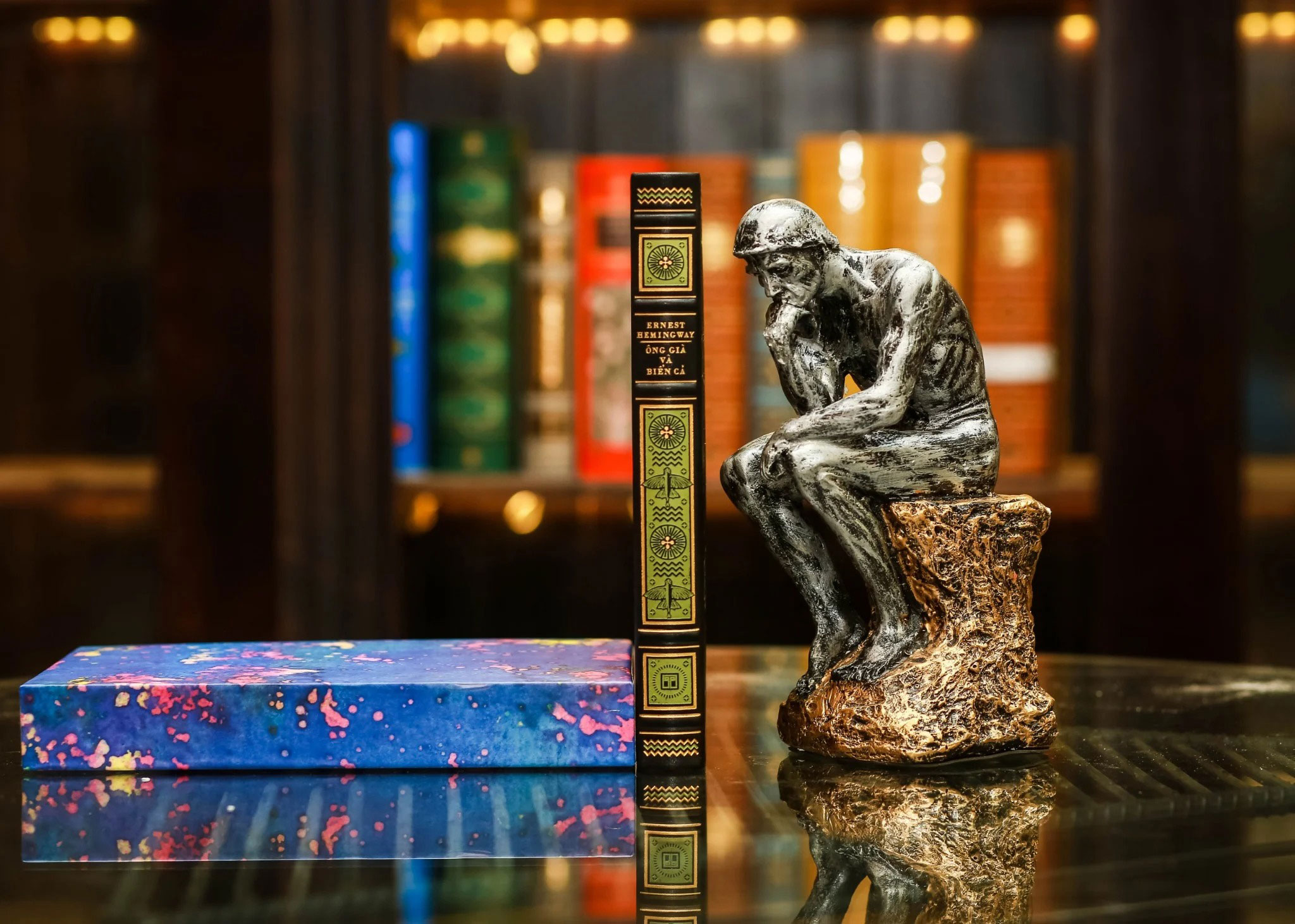 ông già và biển cả - ấn bản giới hạn - bìa da microfiber - Ảnh 5