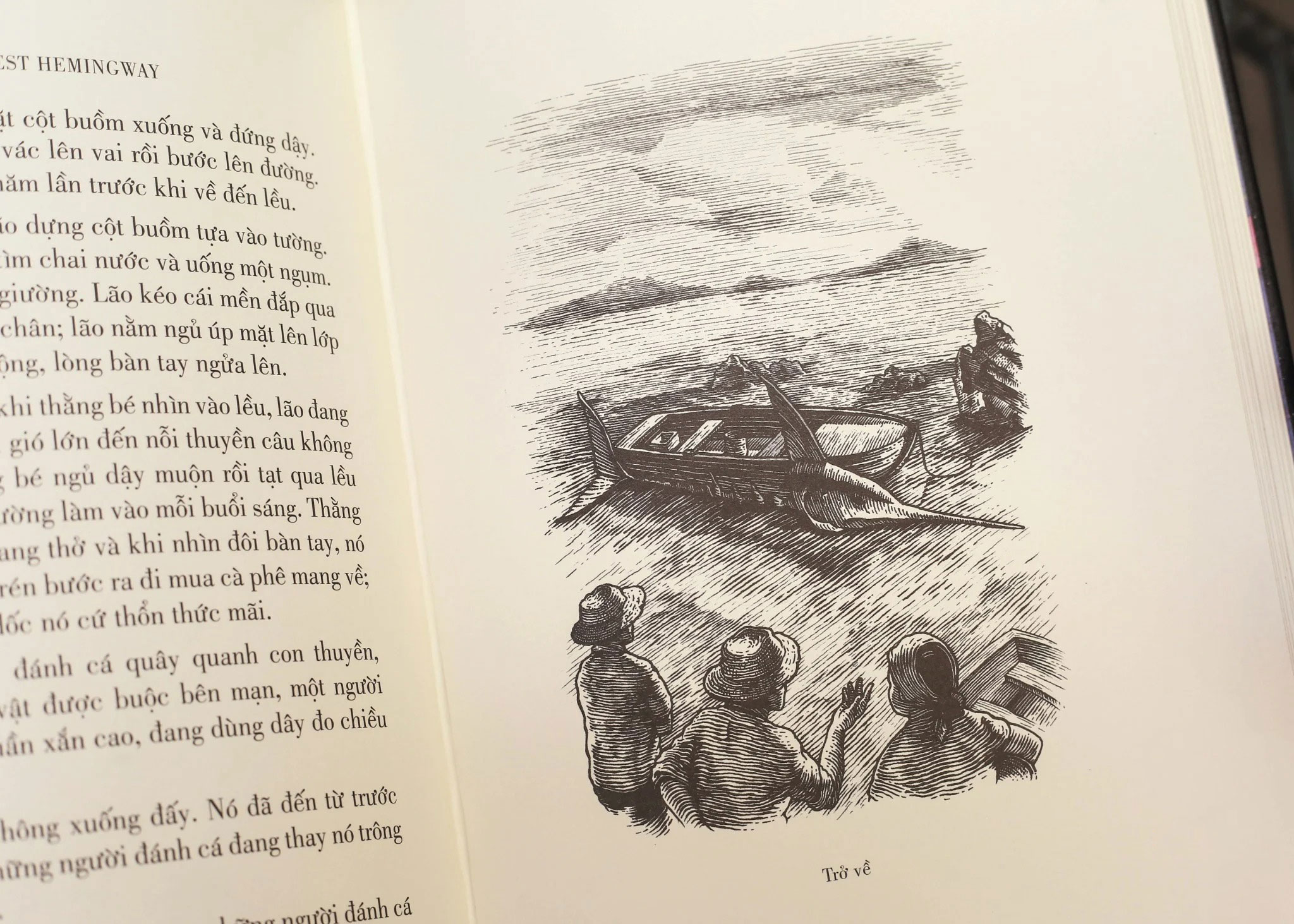 ông già và biển cả - ấn bản giới hạn - bìa da microfiber - Ảnh 6