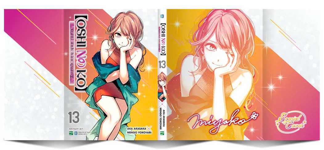 oshi no ko - dưới ánh hào quang - tập 13 - bản đặc biệt - tặng kèm bìa đặc biệt hai mặt + oshi no card + card idol + vòng tay idol - Ảnh 3