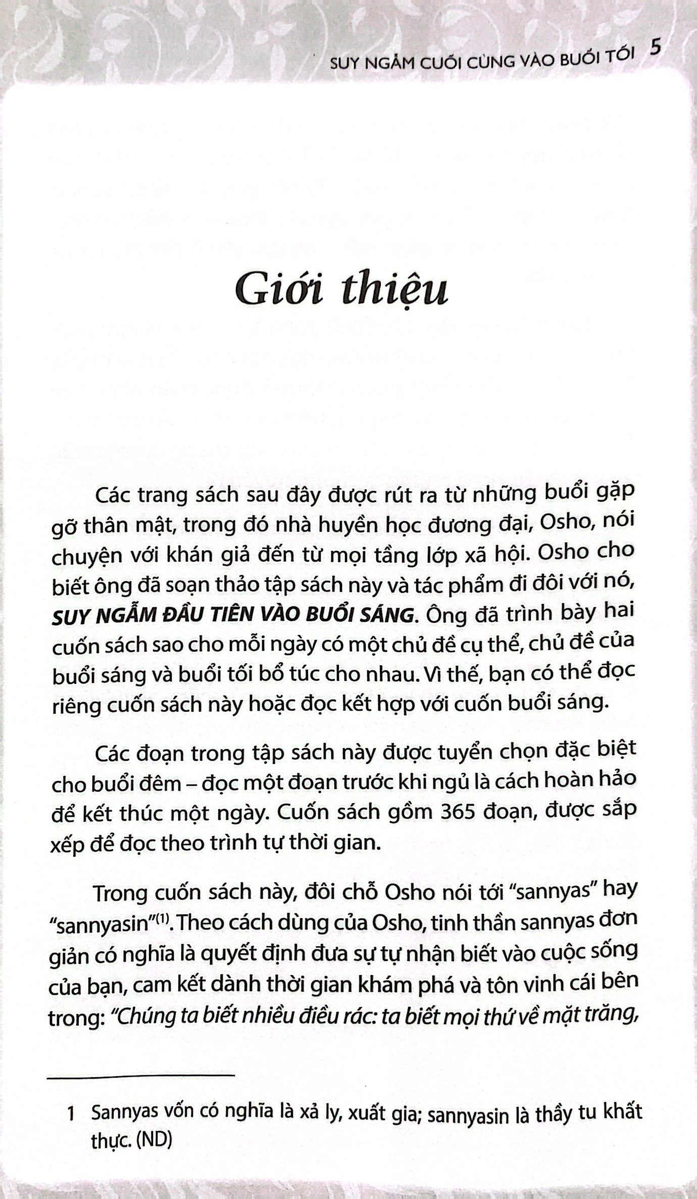 osho - suy ngẫm cuối cùng vào buổi tối - 365 khoảnh khắc tâm thiền cho đêm tỉnh thức (tái bản 2022) - Ảnh 3