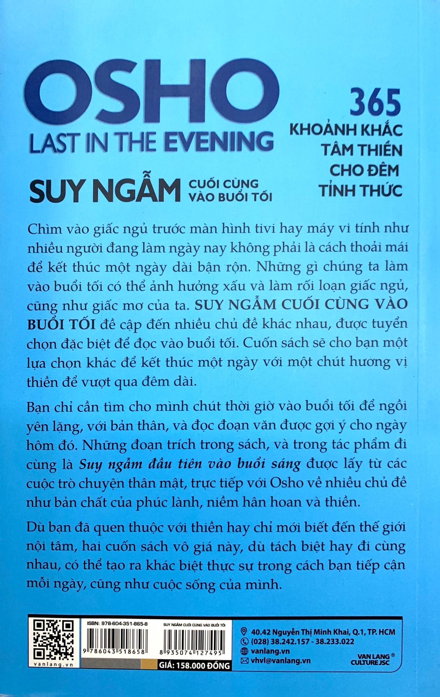 osho - suy ngẫm cuối cùng vào buổi tối - 365 khoảnh khắc tâm thiền cho đêm tỉnh thức (tái bản 2022) - Ảnh 8