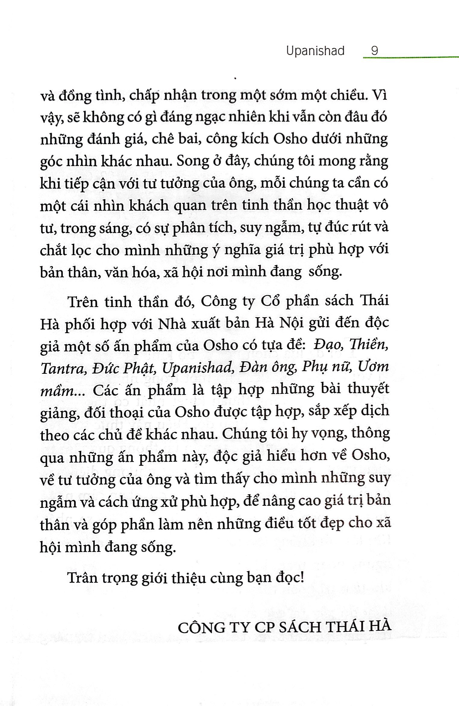 osho - upanishad - cốt tủy của giáo huấn (tái bản 2022) - Ảnh 6