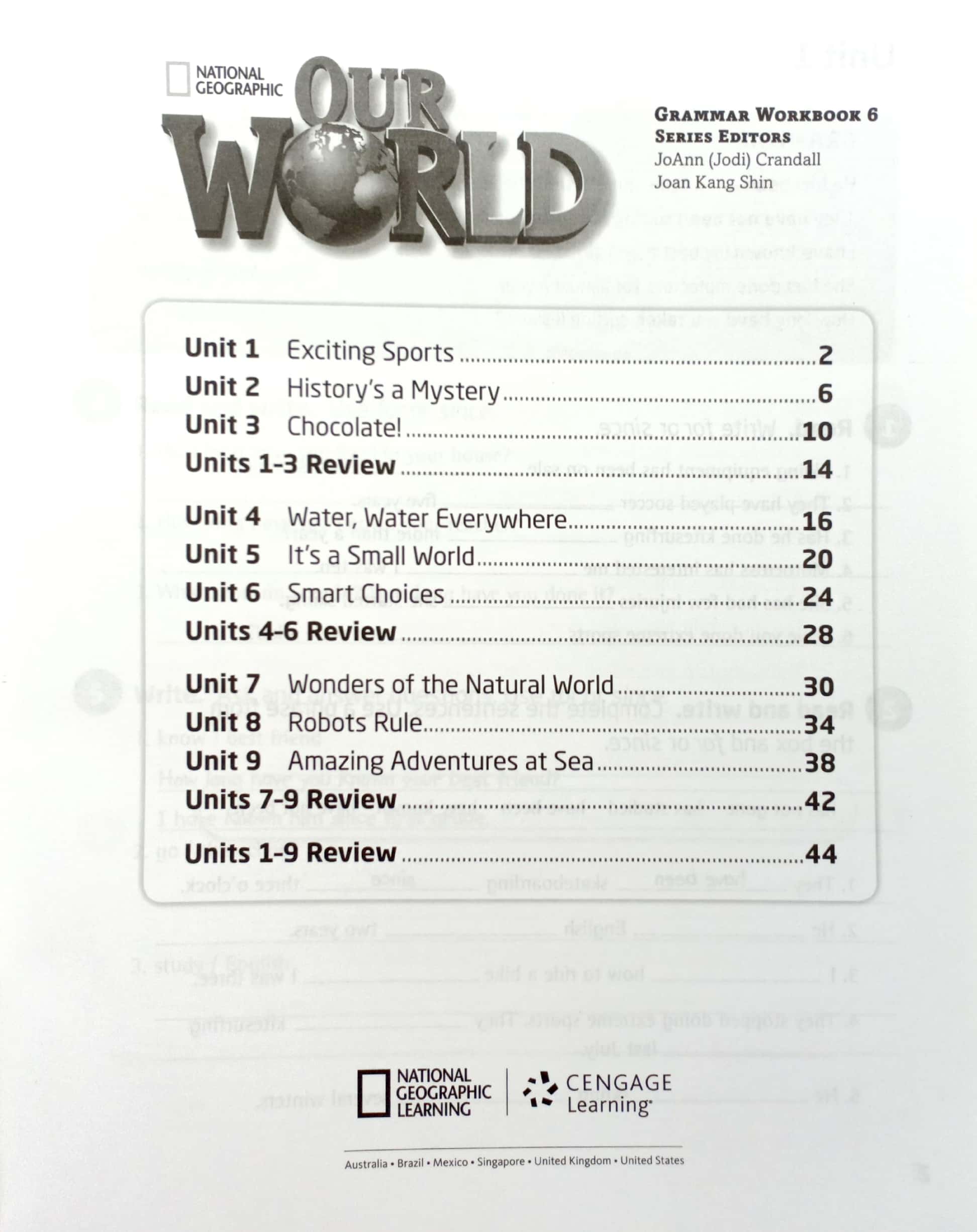 our world 6: grammar workbook - Ảnh 3