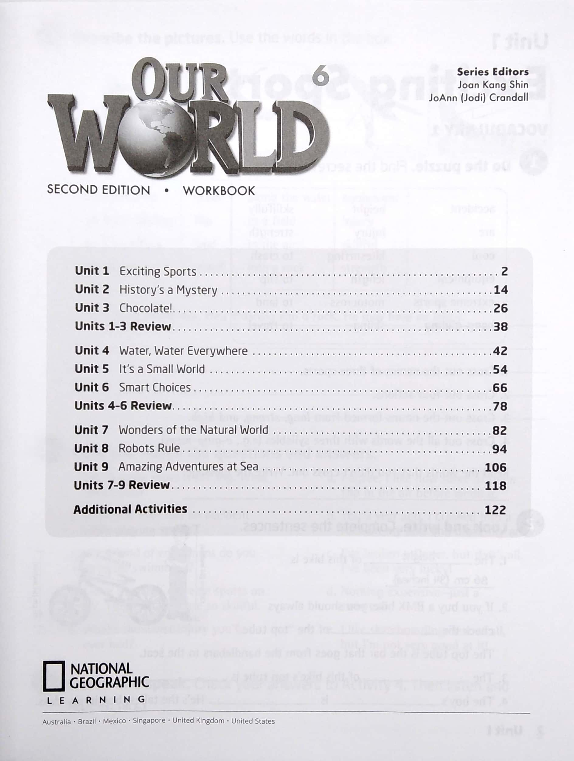 our world 6: workbook - Ảnh 3