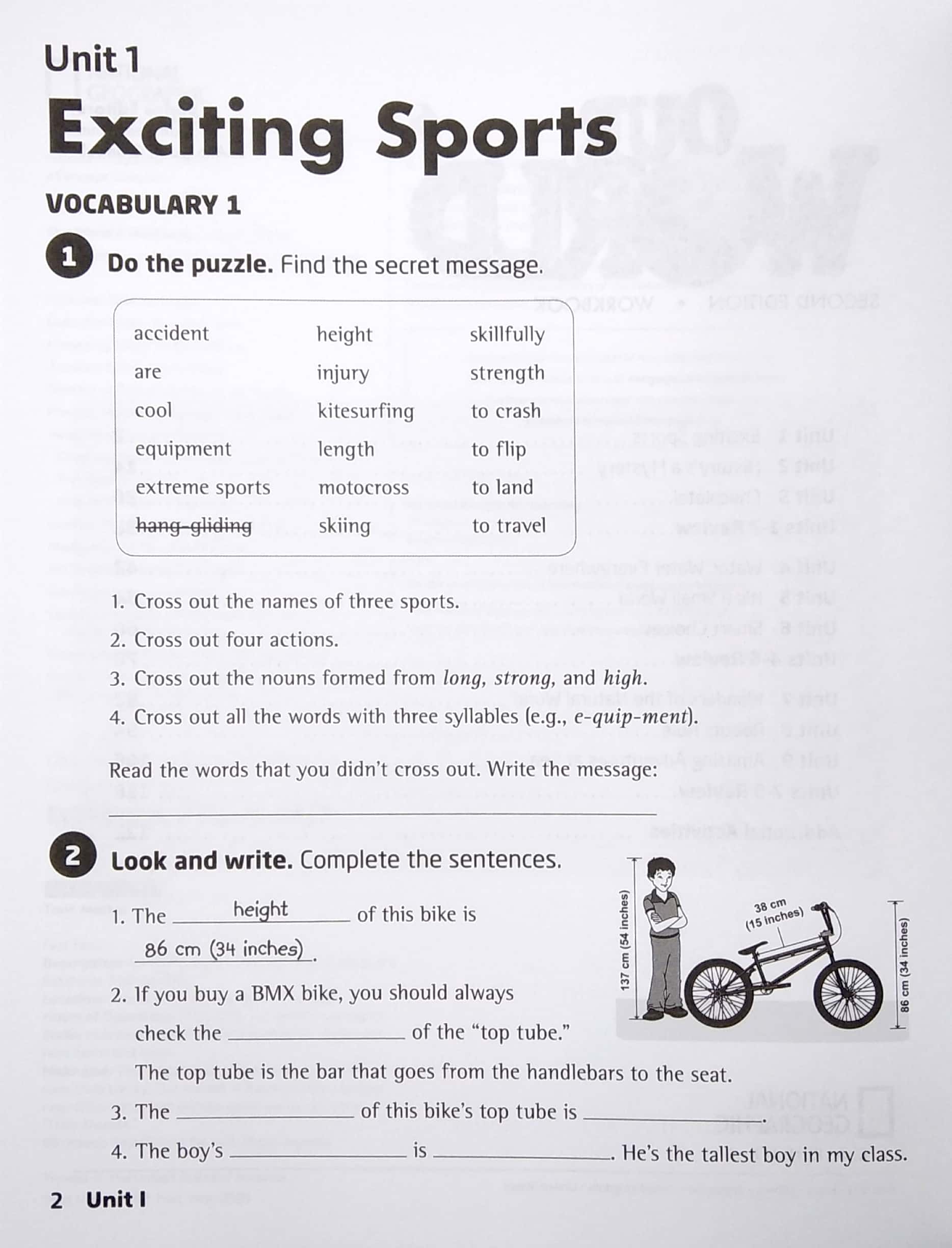 our world 6: workbook - Ảnh 4
