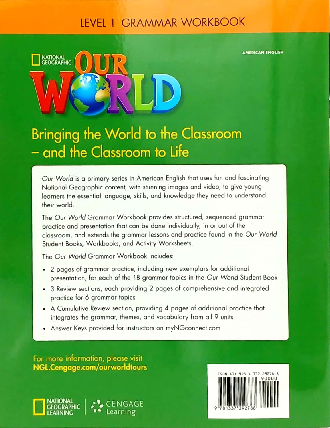 our world ame 1 grammar workbook - Ảnh 11
