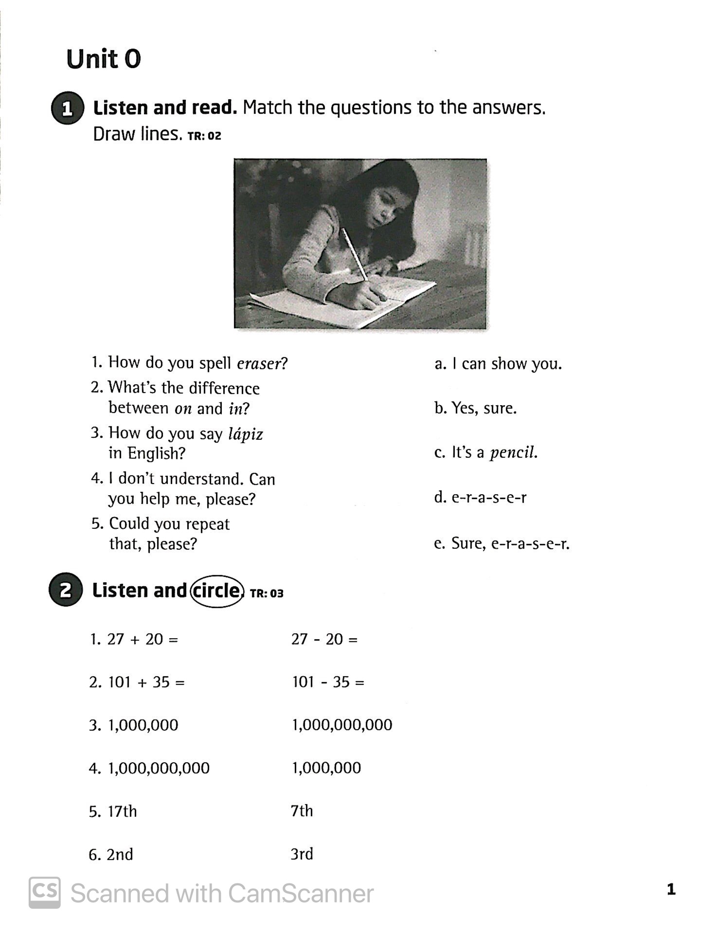 our world ame 3 workbook - Ảnh 4