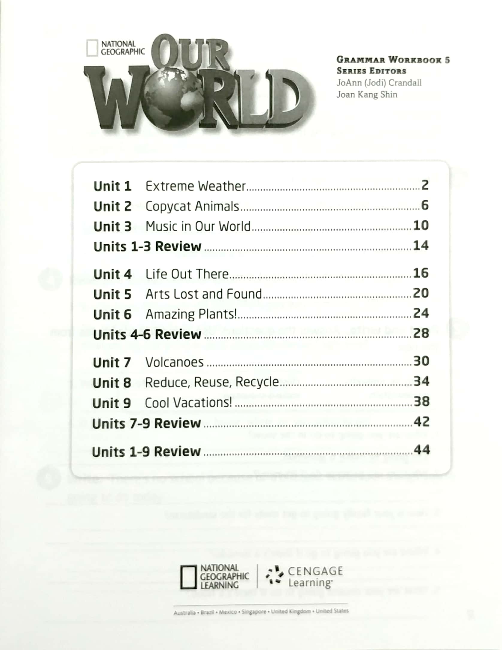 our world ame 5 grammar workbook - Ảnh 3