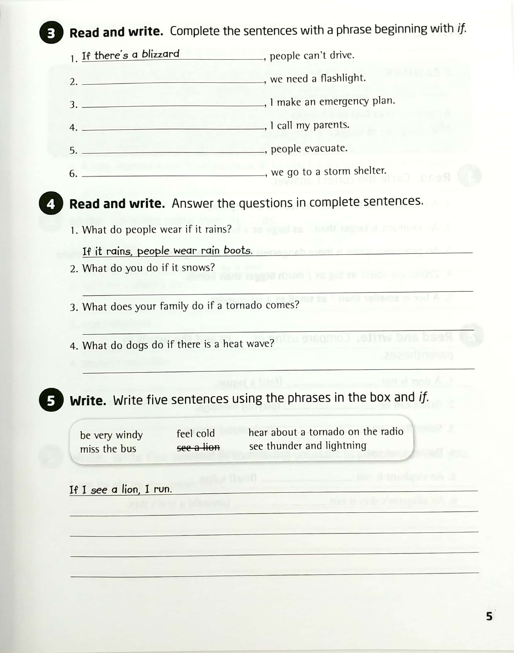 our world ame 5 grammar workbook - Ảnh 7