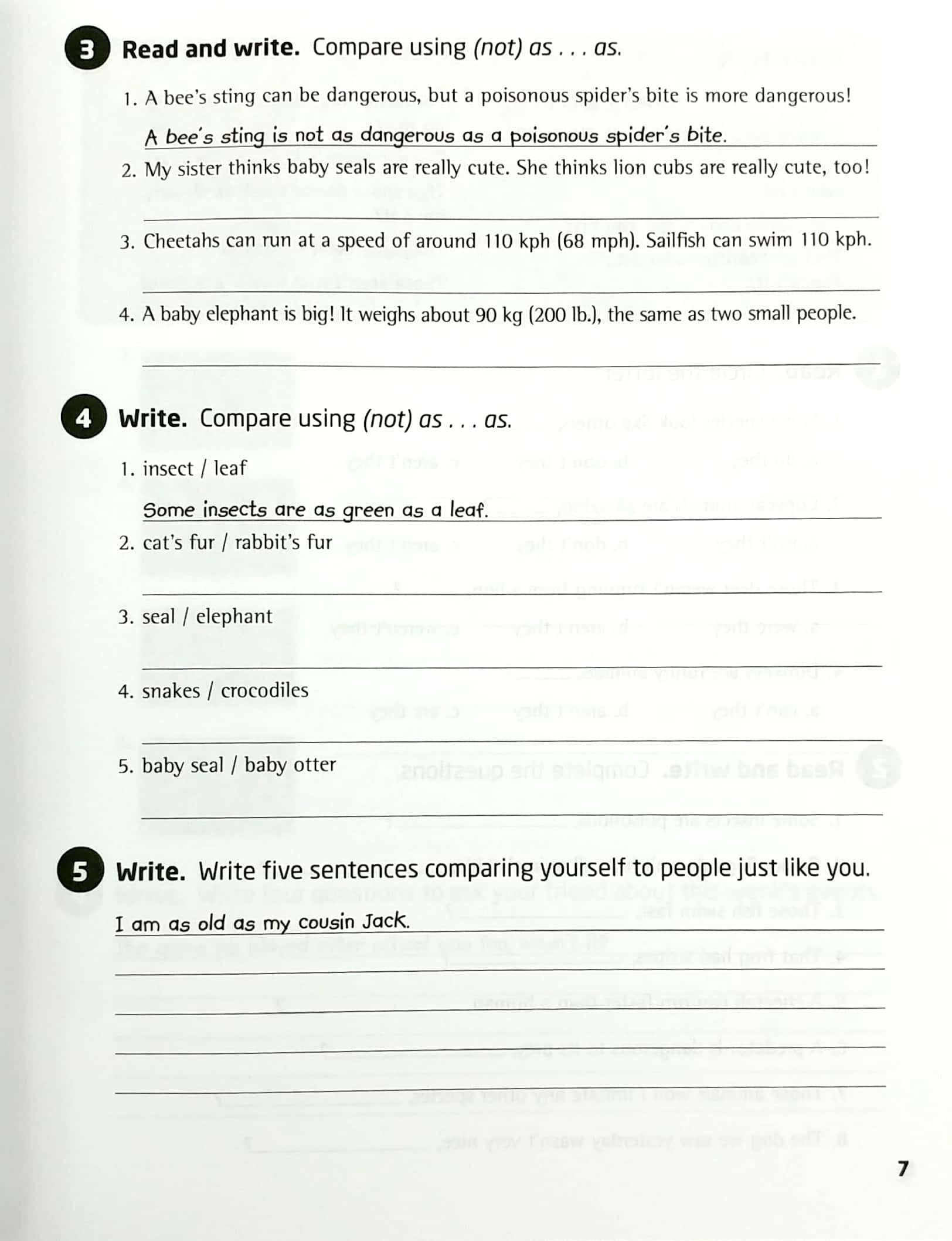 our world ame 5 grammar workbook - Ảnh 9