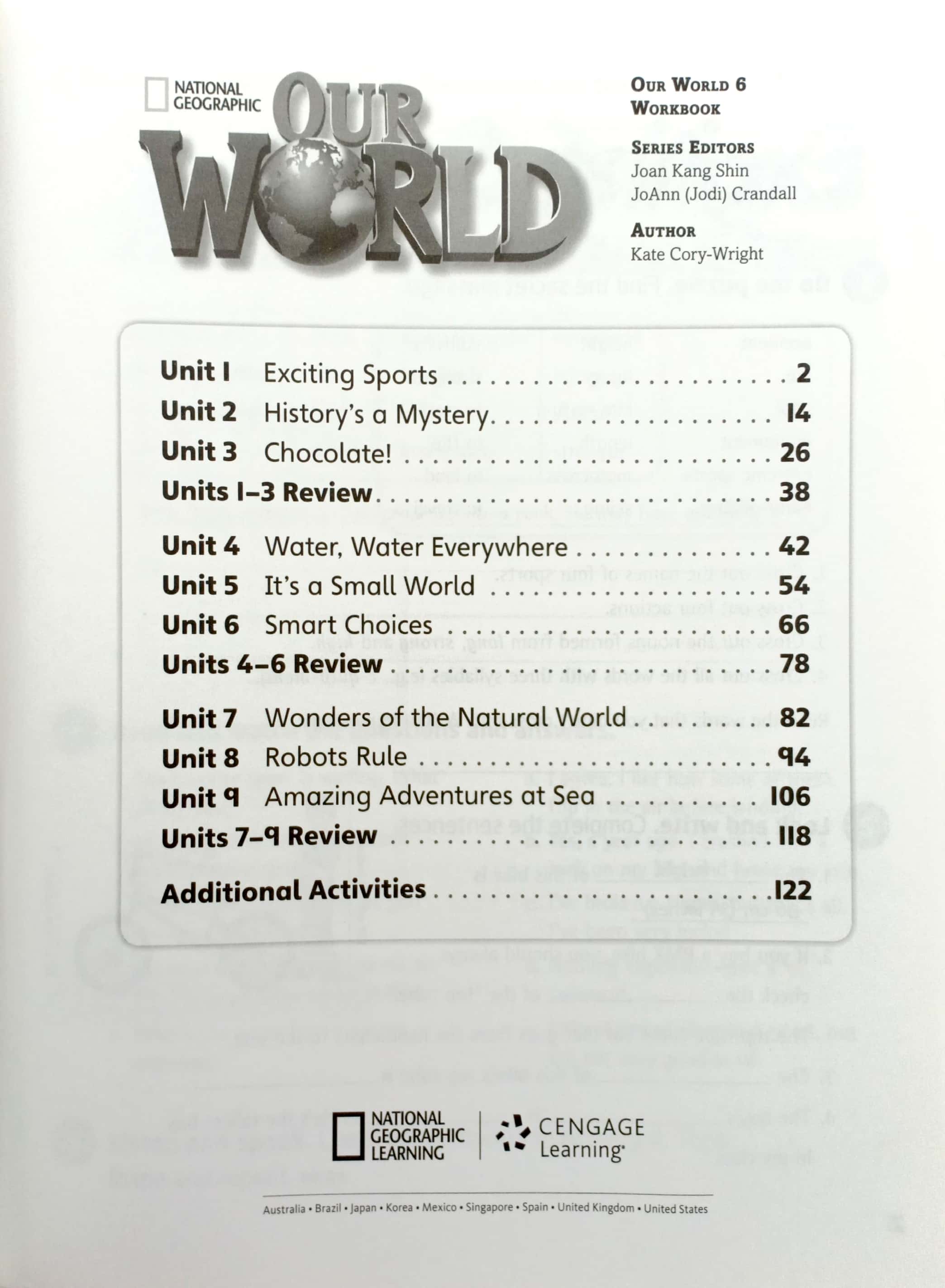 our world ame 6 workbook - Ảnh 3