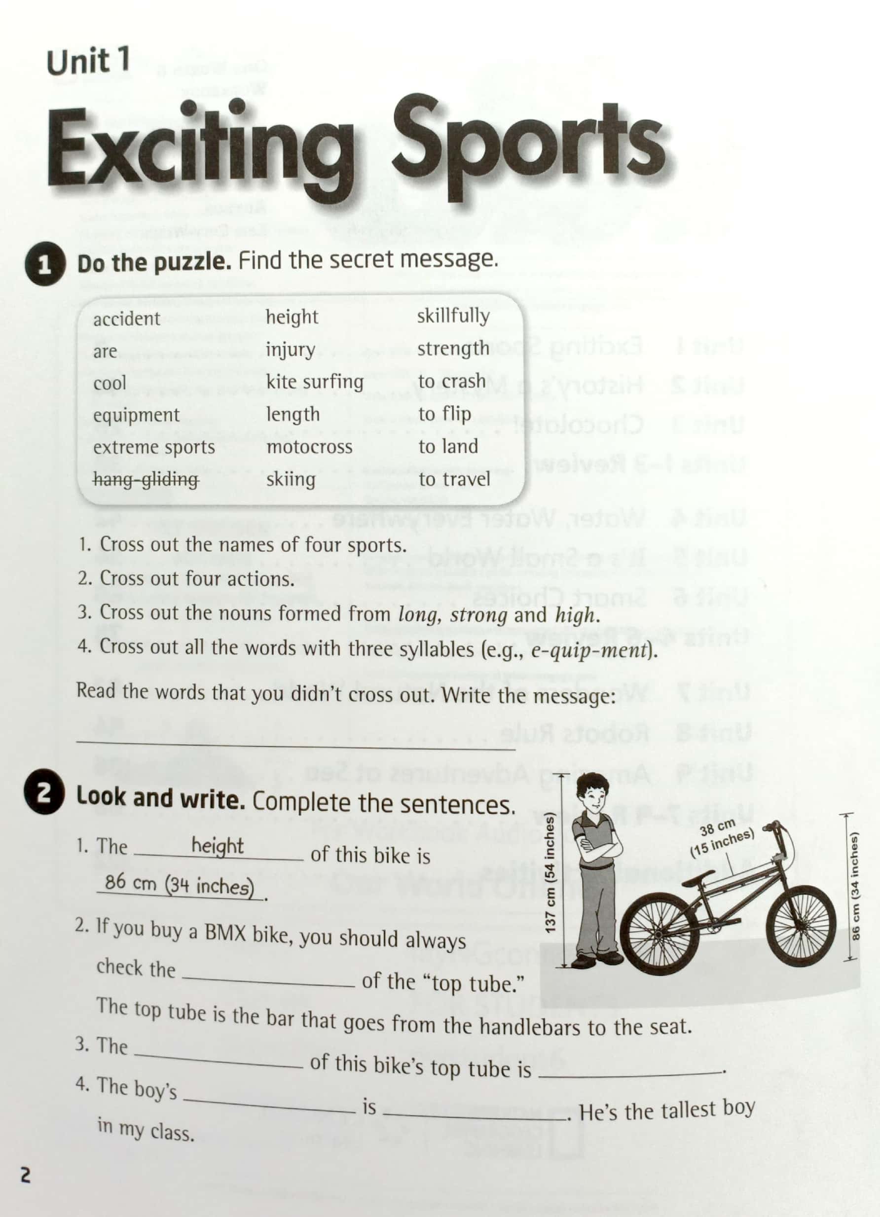 our world ame 6 workbook - Ảnh 4