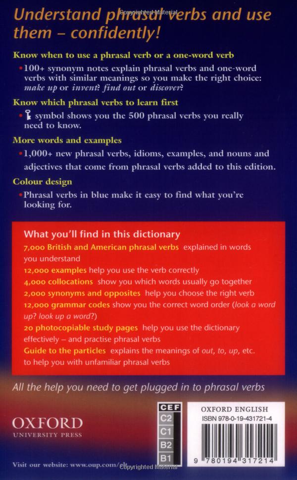 oxford phrasal verbs dictionary - Ảnh 13