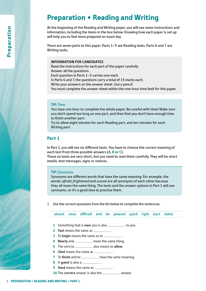 oxford preparation and practice for cambridge english: a2 key for schools exam trainer with key - Ảnh 5
