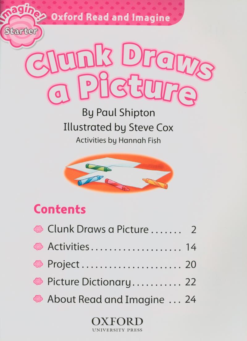 oxford read and imagine starter: clunk draws a picture - Ảnh 4