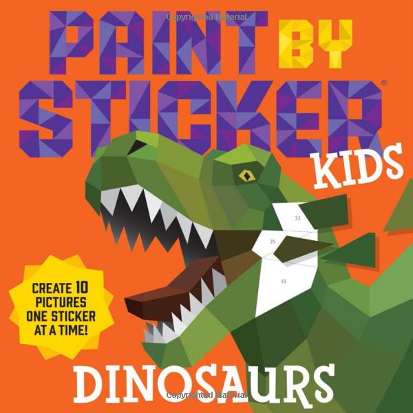Paint By Sticker Kids: Dinosaurs: Create 10 Pictures One Sticker At A Time! - Ảnh 2