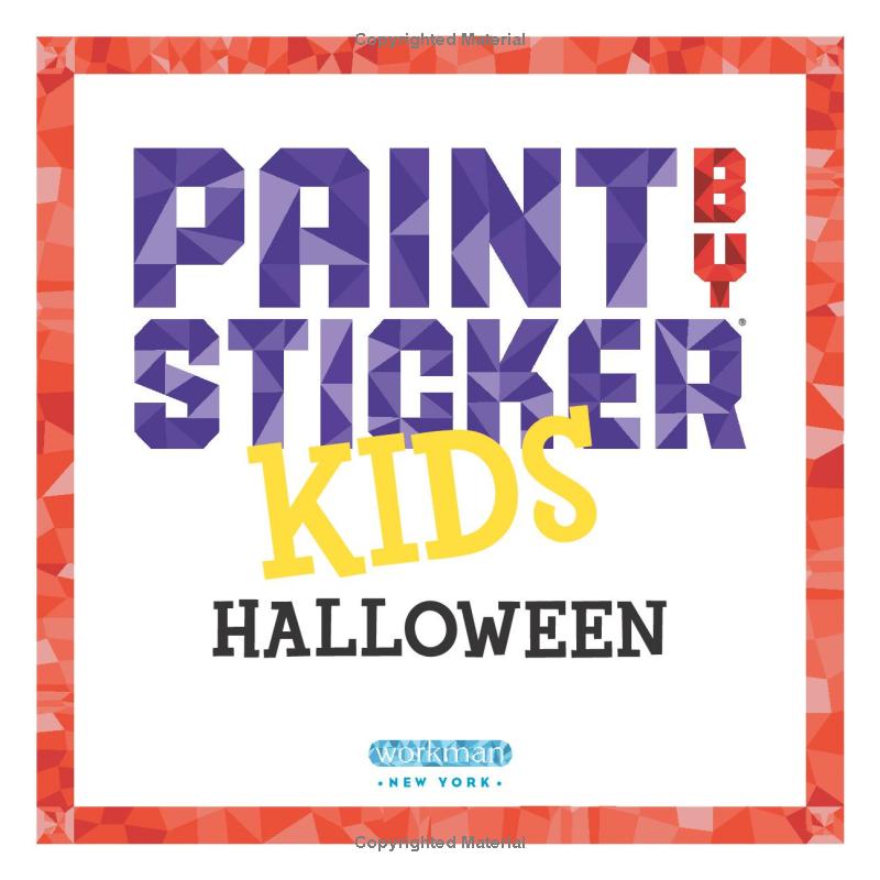 paint by sticker kids: halloween: create 10 pictures one sticker at a time! - Ảnh 3