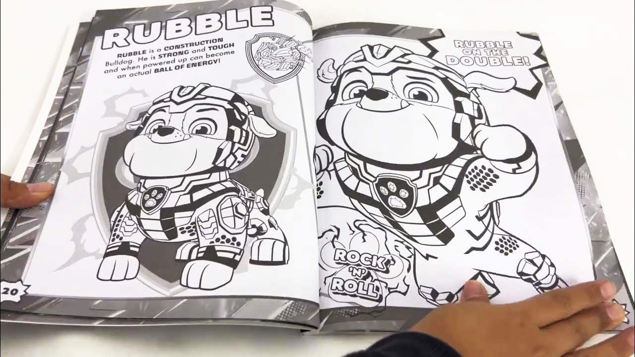 paw patrol - the mighty movie - mega colouring book - Ảnh 3