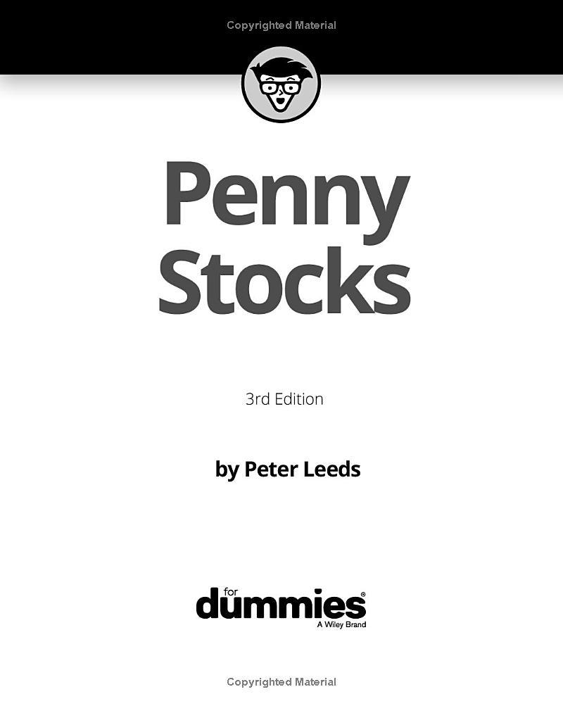 penny stocks for dummies 3rd edition - Ảnh 3