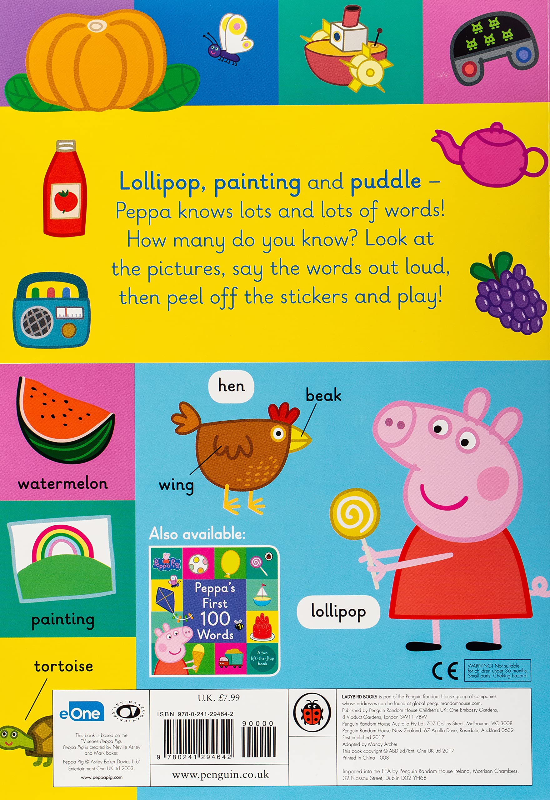 peppa pig: 1000 first words sticker book - Ảnh 3