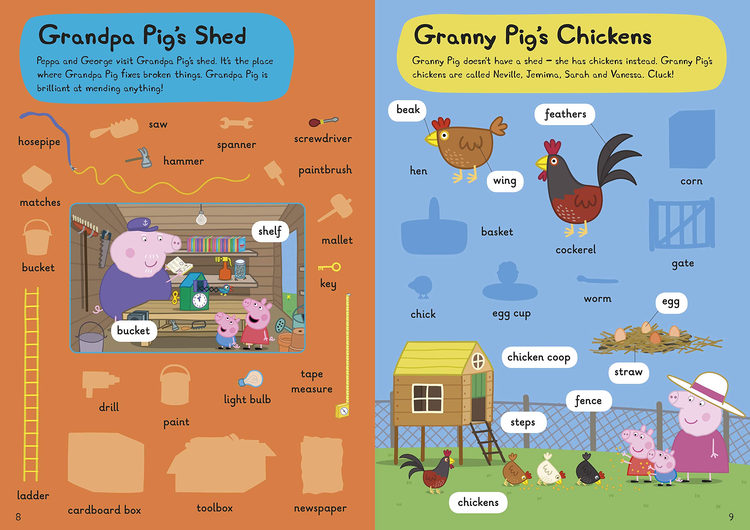 peppa pig: 1000 first words sticker book - Ảnh 4