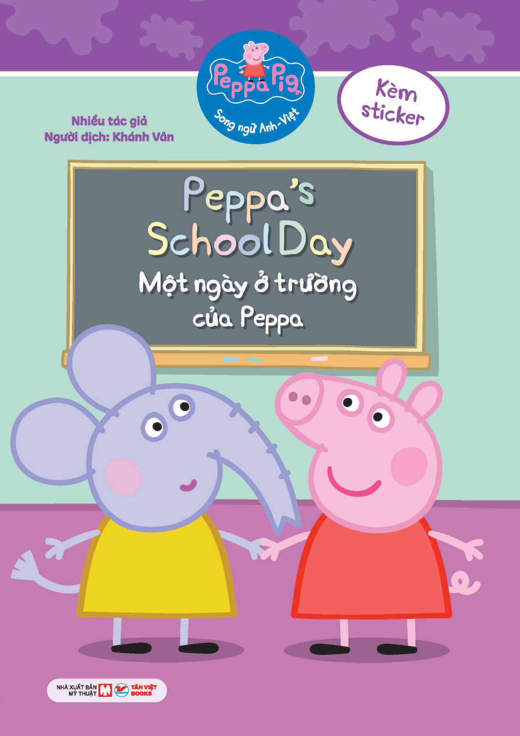 peppa pig - peppaℹs school day - một ngày ở trường của peppa - song ngữ anh-việt - Ảnh 2