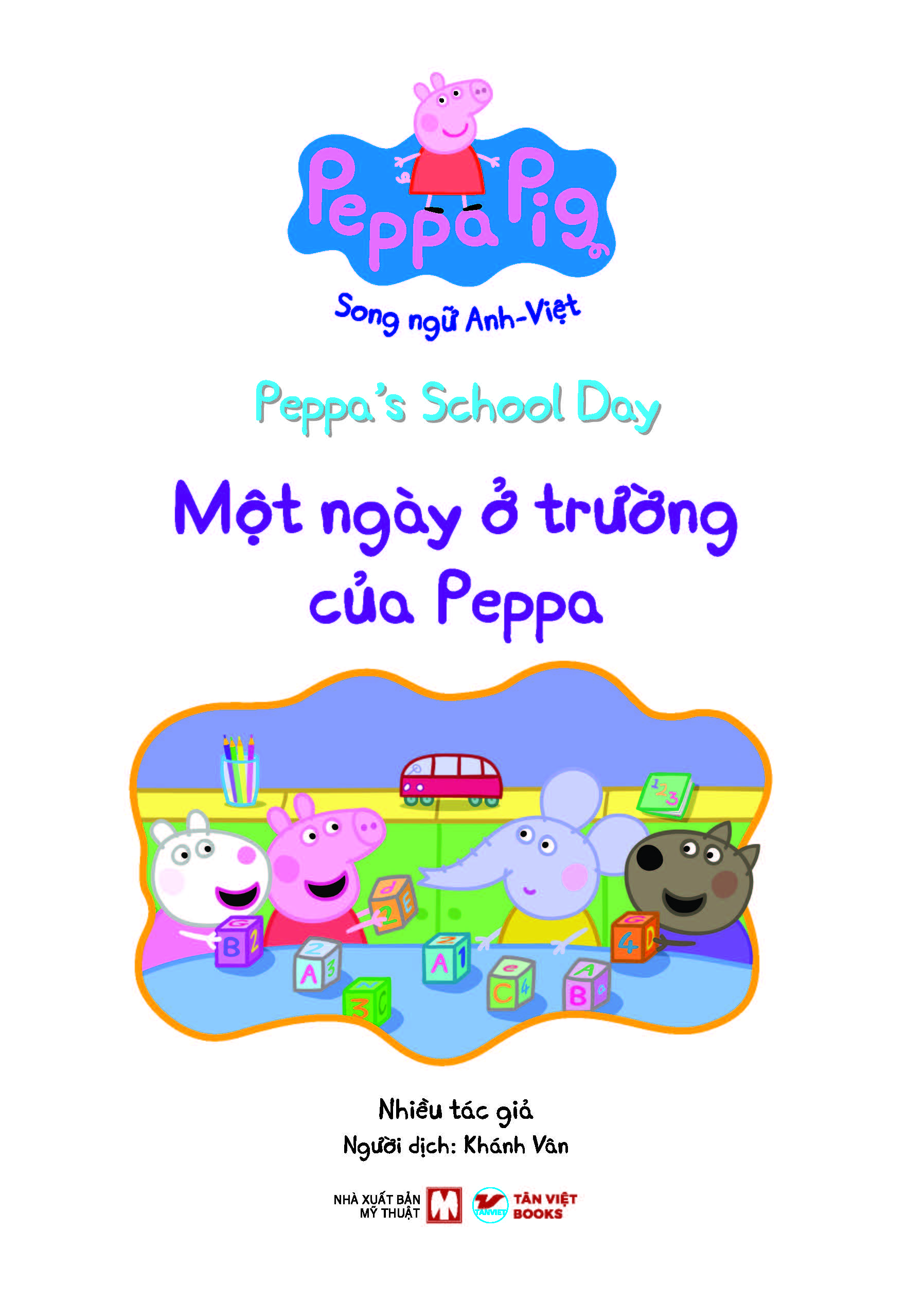 peppa pig - peppaℹs school day - một ngày ở trường của peppa - song ngữ anh-việt - Ảnh 3
