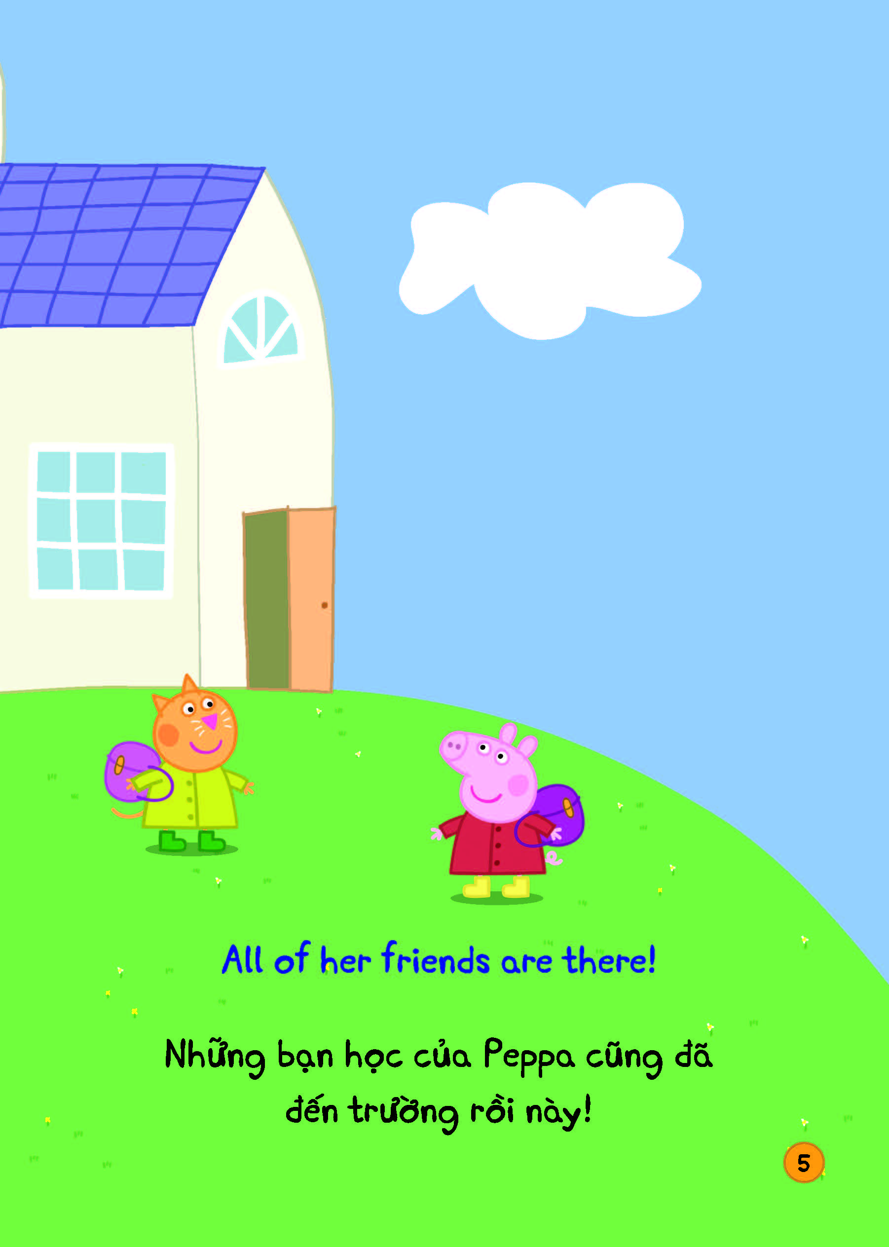 peppa pig - peppaℹs school day - một ngày ở trường của peppa - song ngữ anh-việt - Ảnh 7