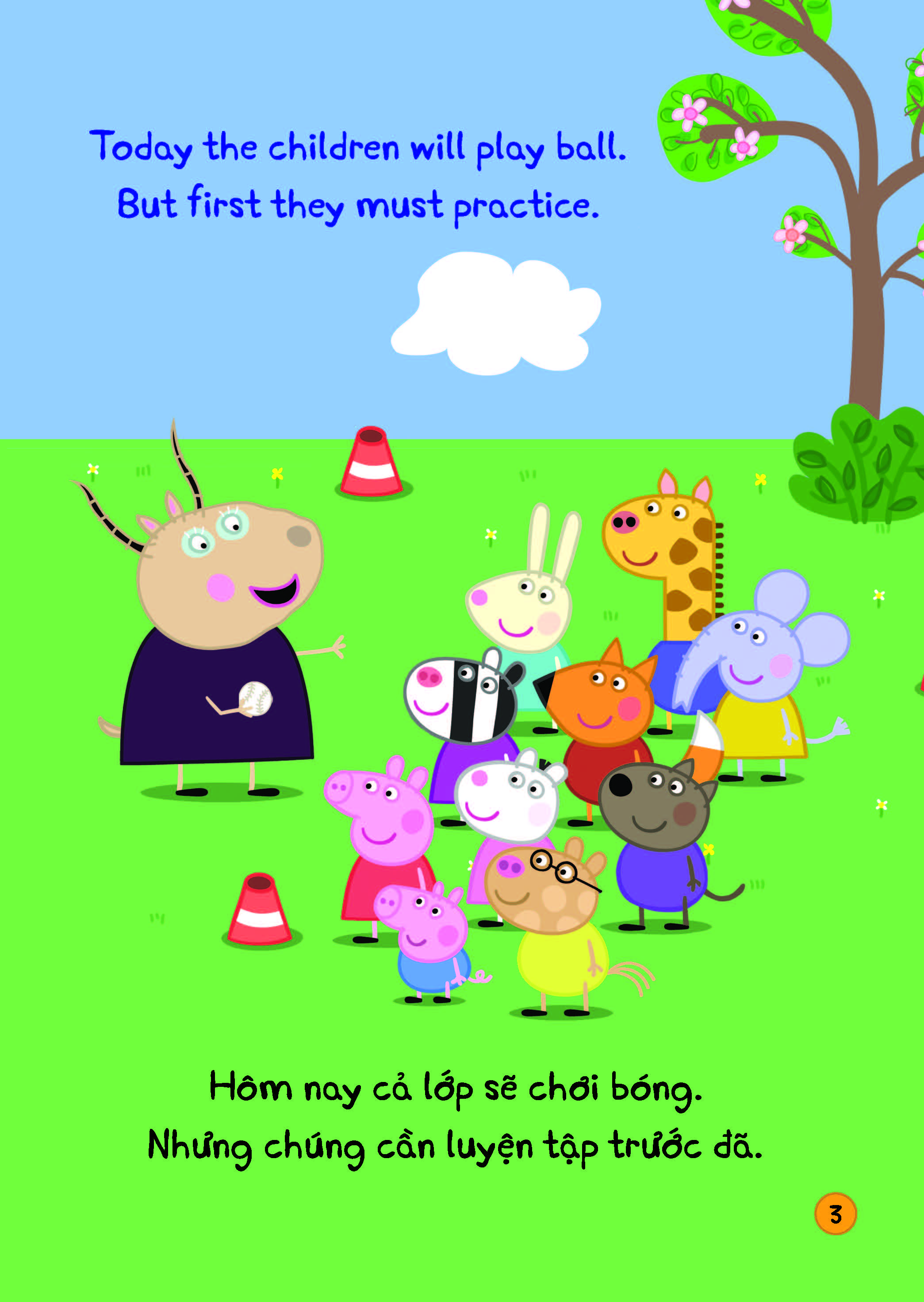 peppa pig - play ball! - chơi bóng nào! - song ngữ anh-việt - Ảnh 5