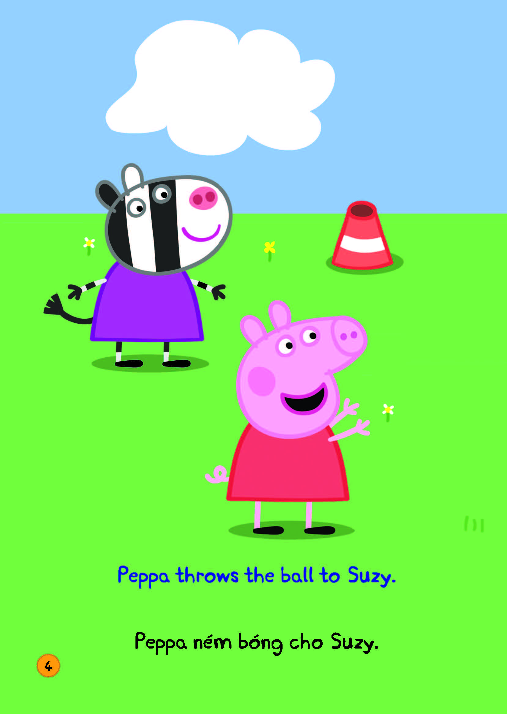 peppa pig - play ball! - chơi bóng nào! - song ngữ anh-việt - Ảnh 6