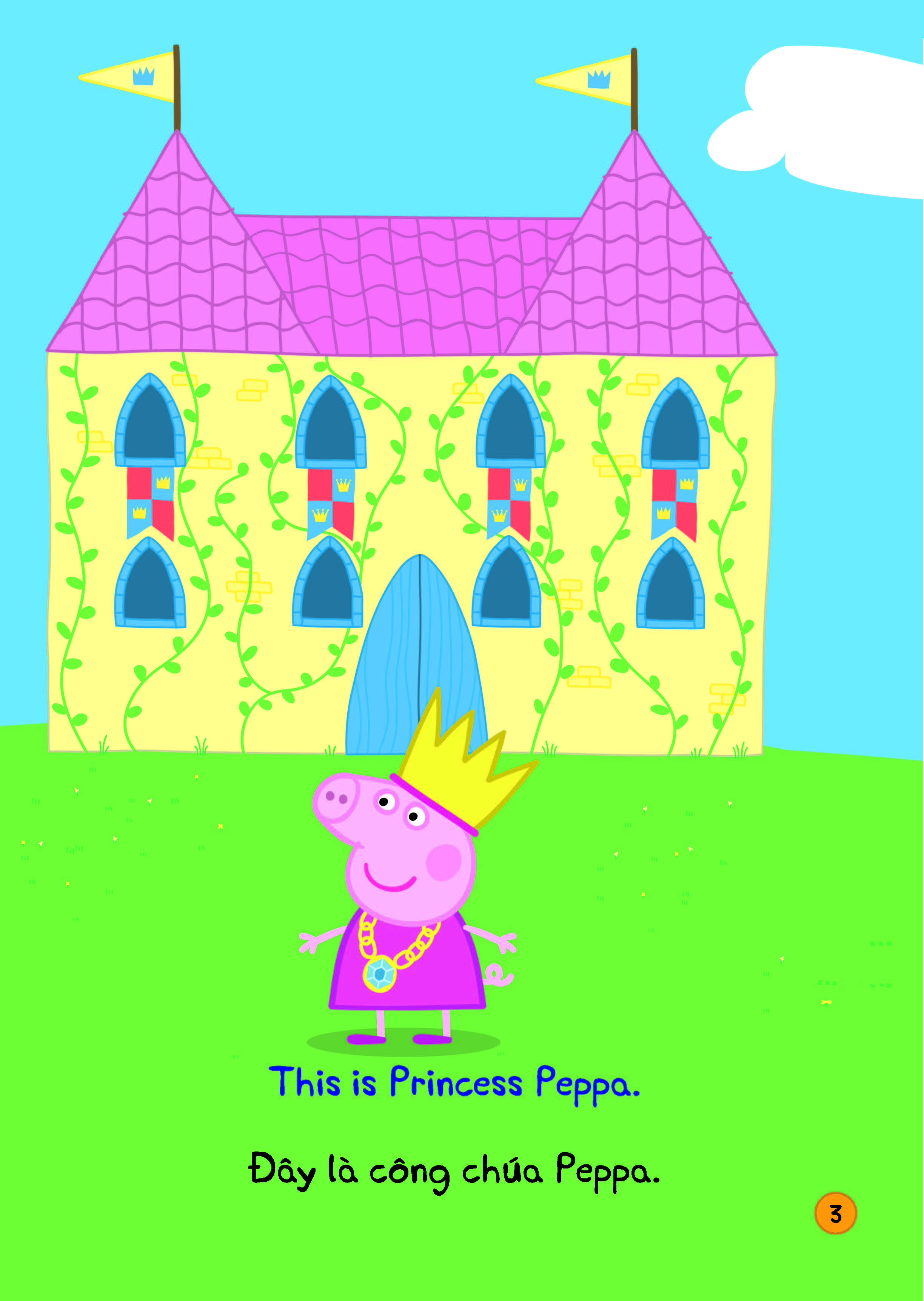 peppa pig - princess peppa and the royal ball - công chúa peppa và buổi vũ hội hoàng gia - song ngữ anh-việt - Ảnh 5
